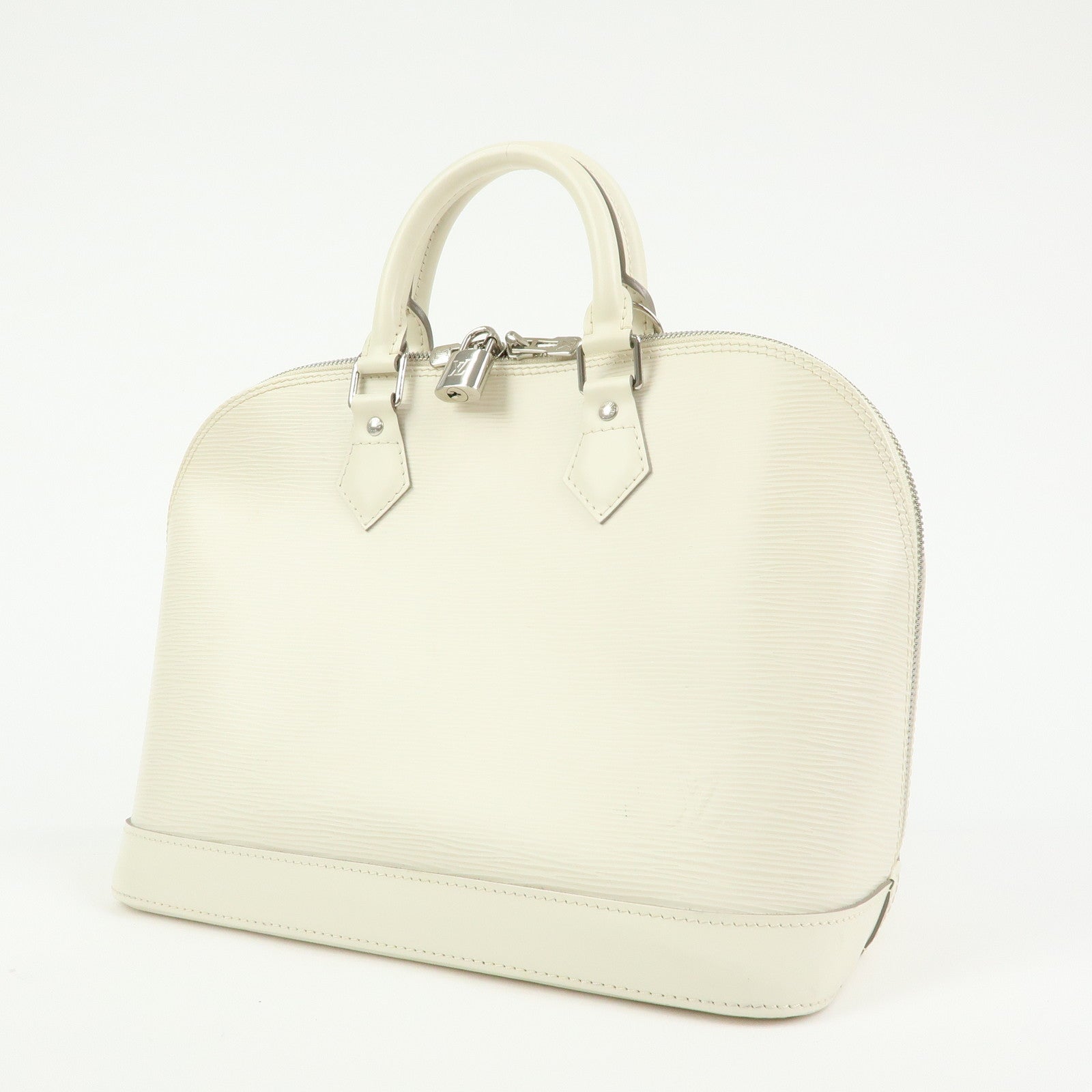 Louis Vuitton Epi Alma PM Hand Bag White Ivoire M5280J