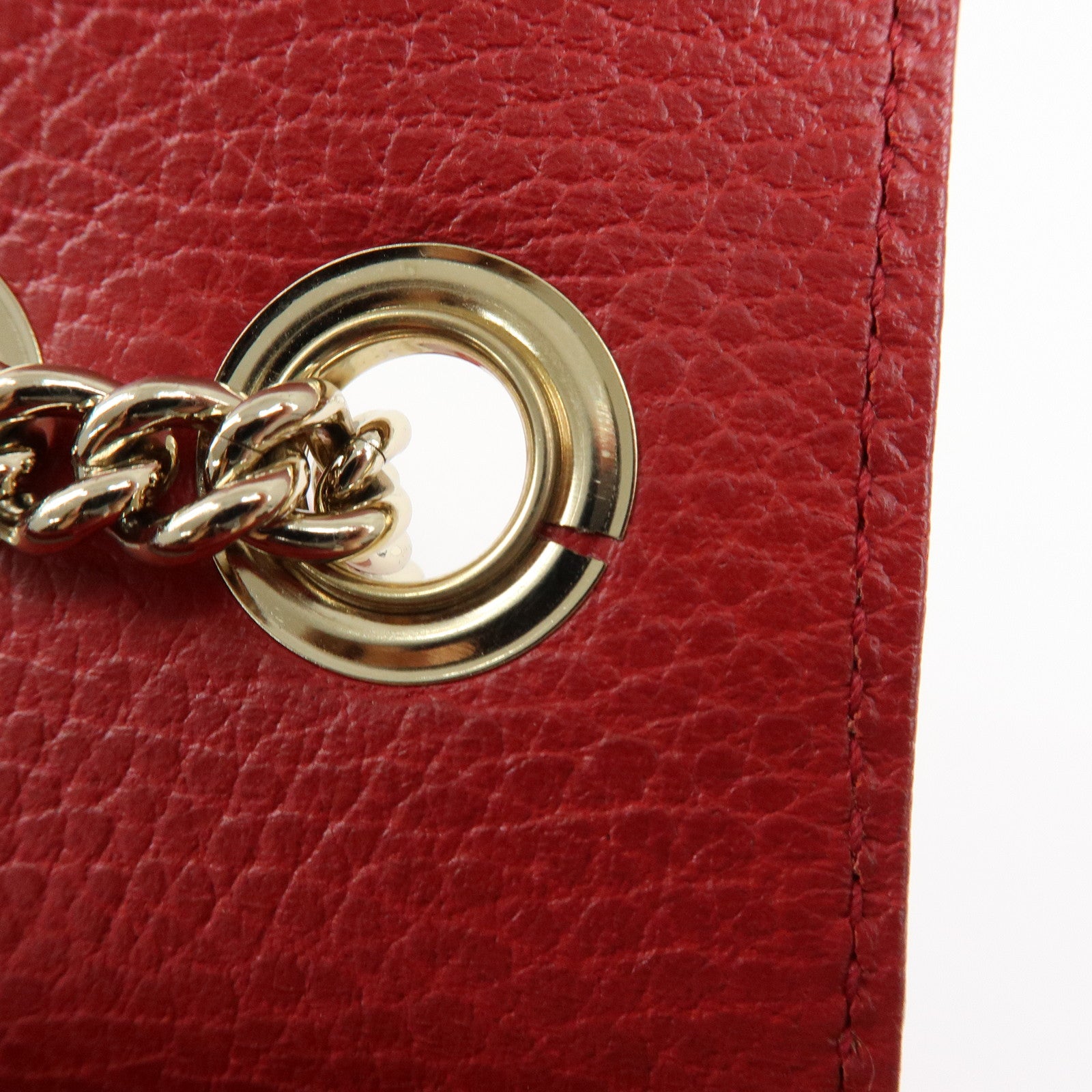 Gucci Interlocking G Leather Chain Shoulder Bag Crossbody Bag 510303