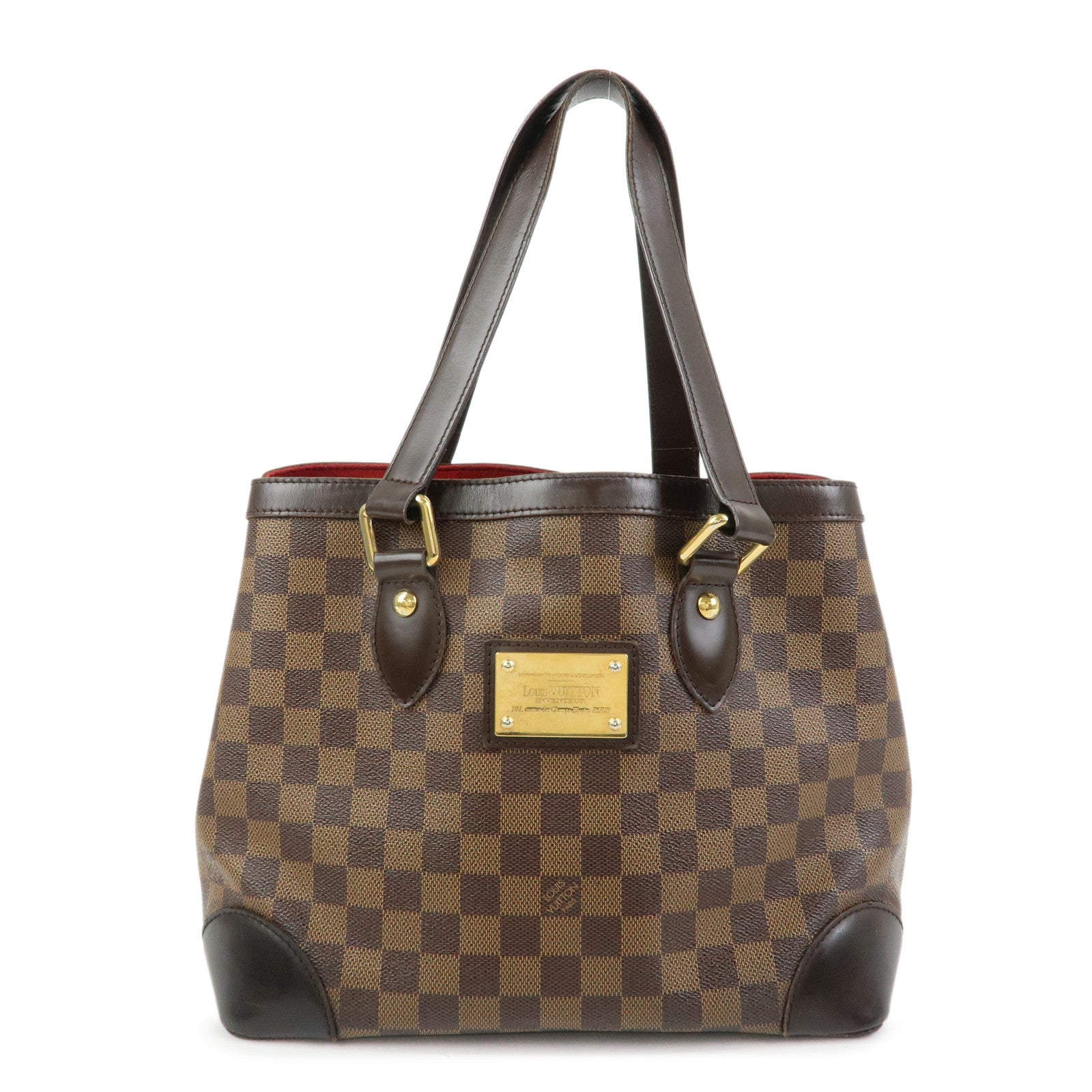 Louis Vuitton Damier Ebene Hampstead PM Hand Bag Tote Bag N51205