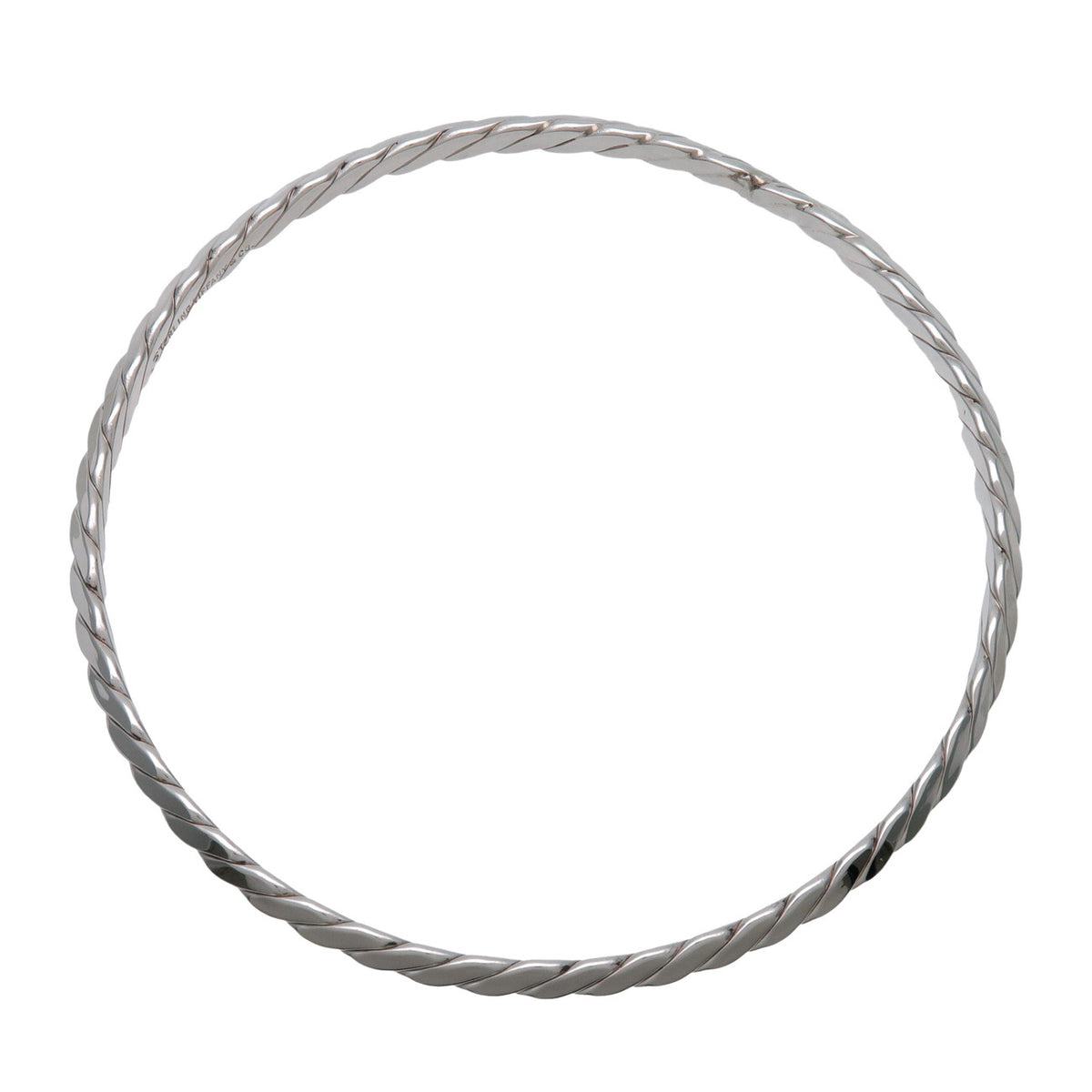 Tiffany & Co Knife Edge Twist Bangle Bracelet SV925 Silver