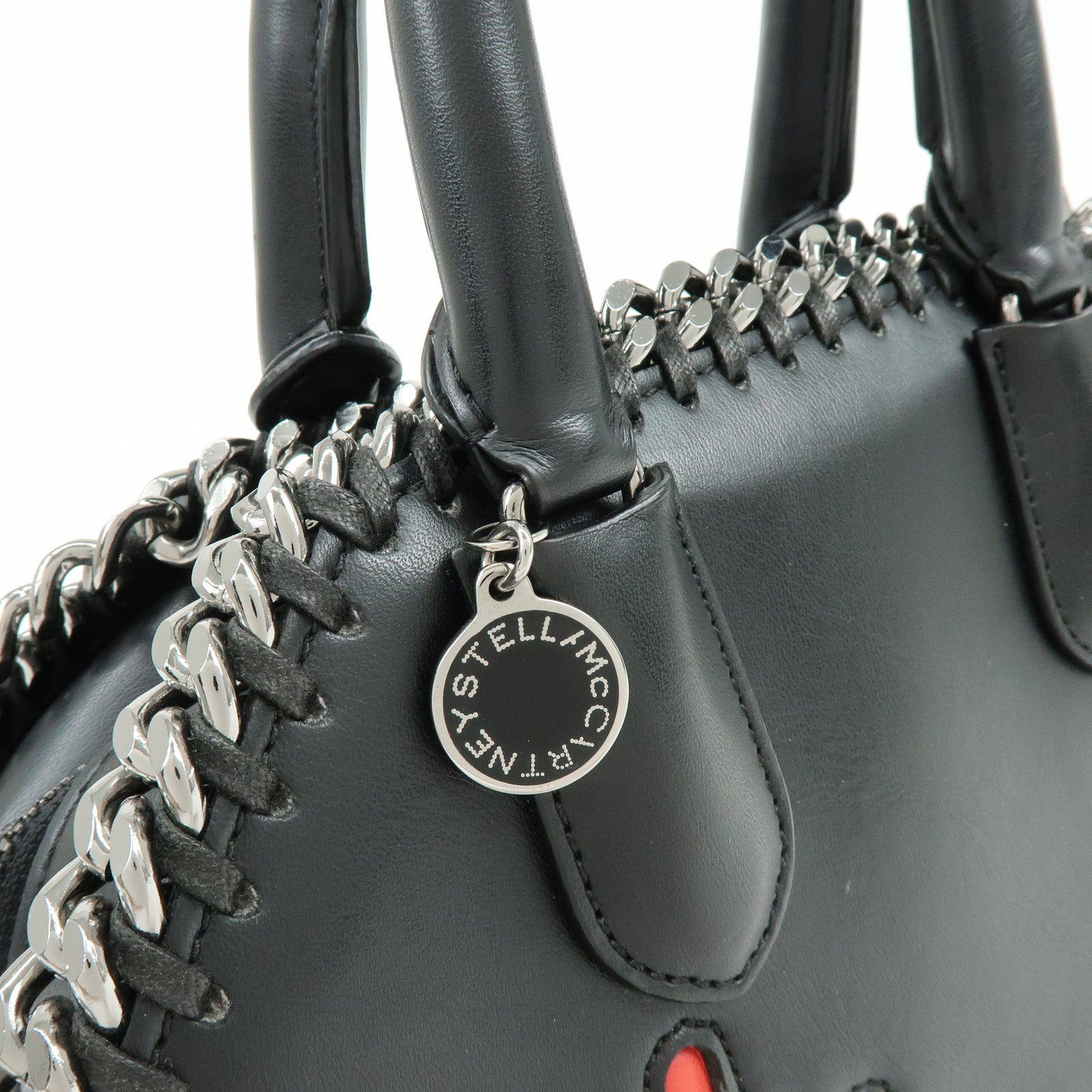 STELLA MCCARTNEY Falabella ALL IS LOVE Leather 2Way Hand Shoulder Bag