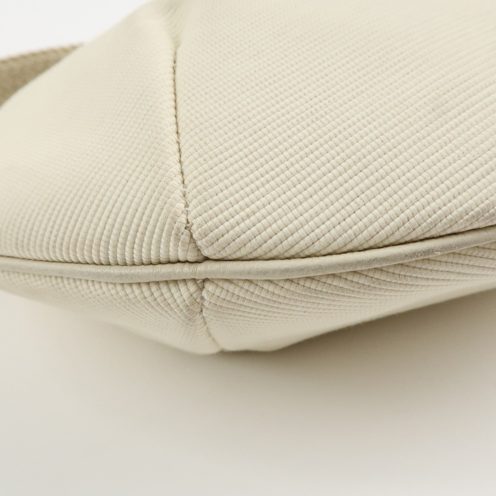 GUCCI Canvas Leather Hobo Bag Shoulder Bag Hand Bag Ivory 106293 Used