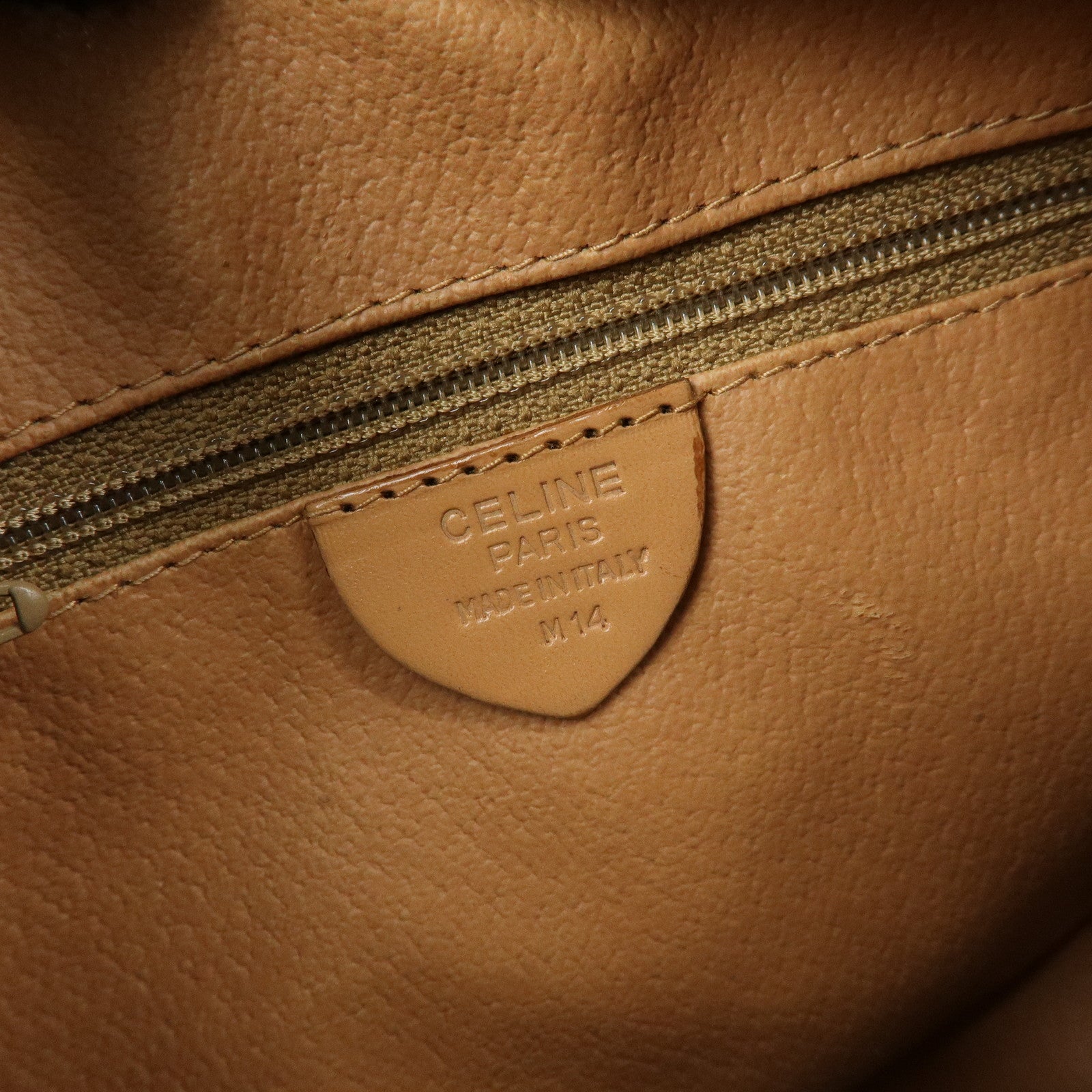 CELINE Macadam PVC Leather Shoulder Bag Crossbody Bag Brown