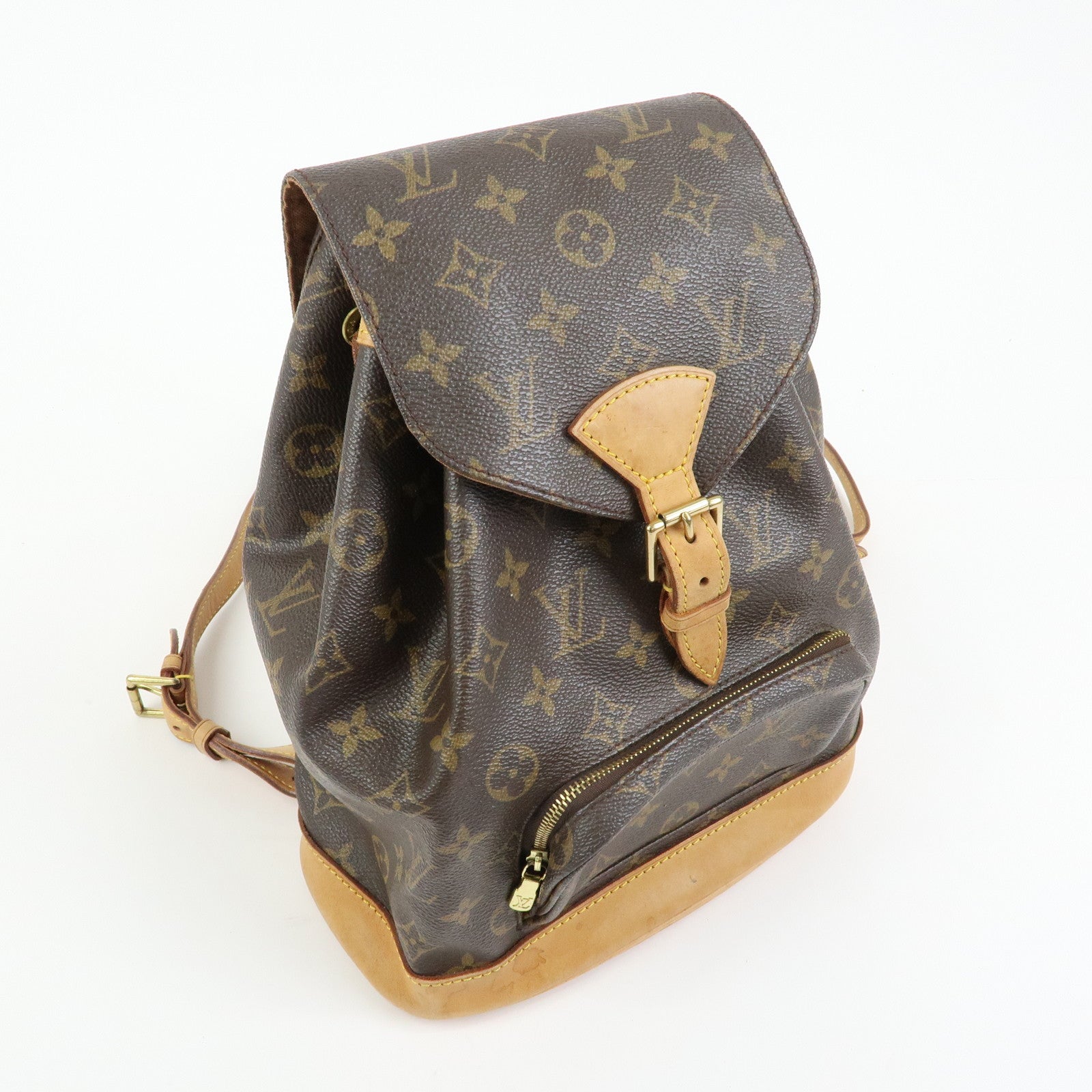 Louis Vuitton Monogram Canvas Montsouris MM Backpack Brown M51136