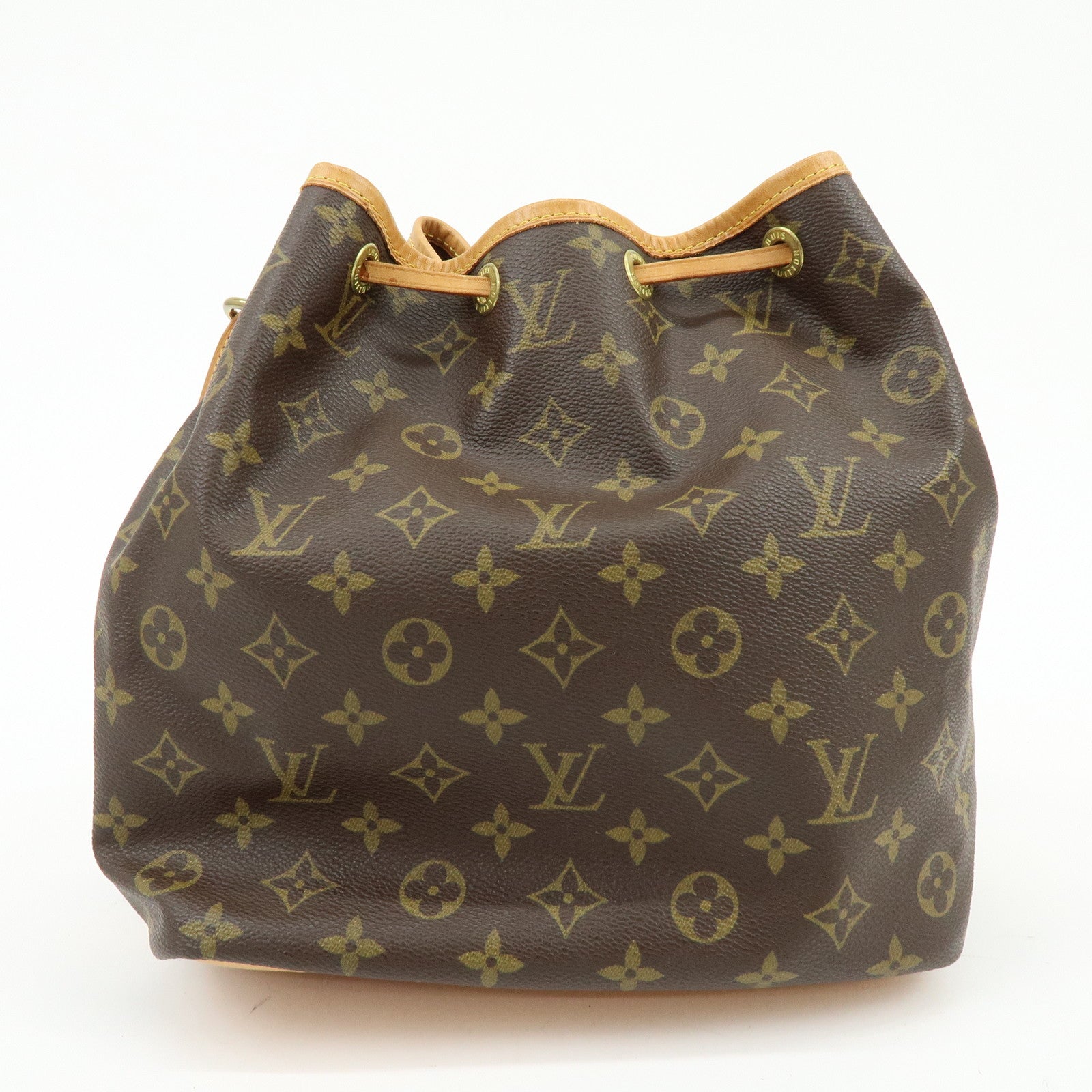 Louis Vuitton Monogram Petit Noe Shoulder Bag Brown M42226