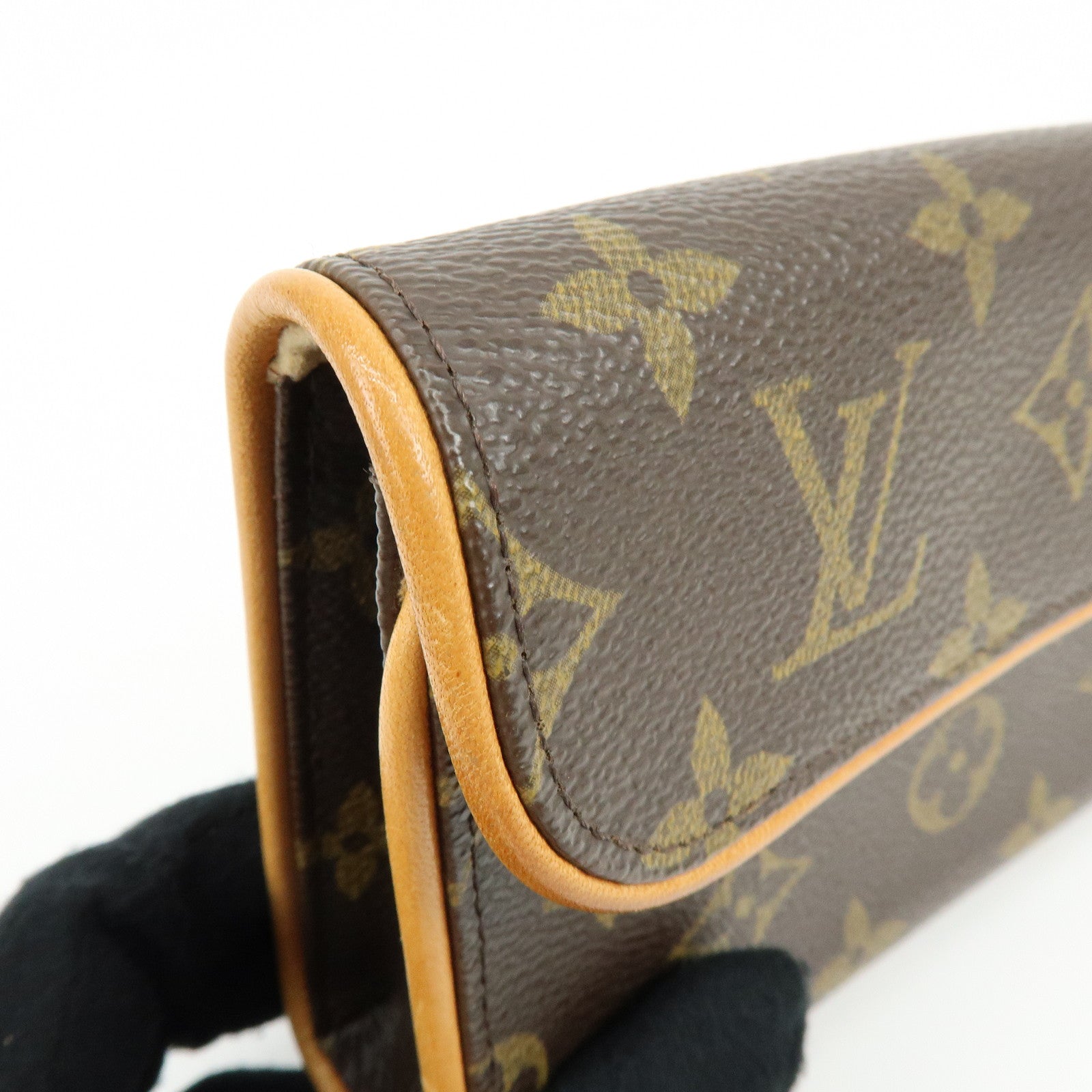 Louis Vuitton Monogram Pochette Florentine Waist Bag Belt XS M51855