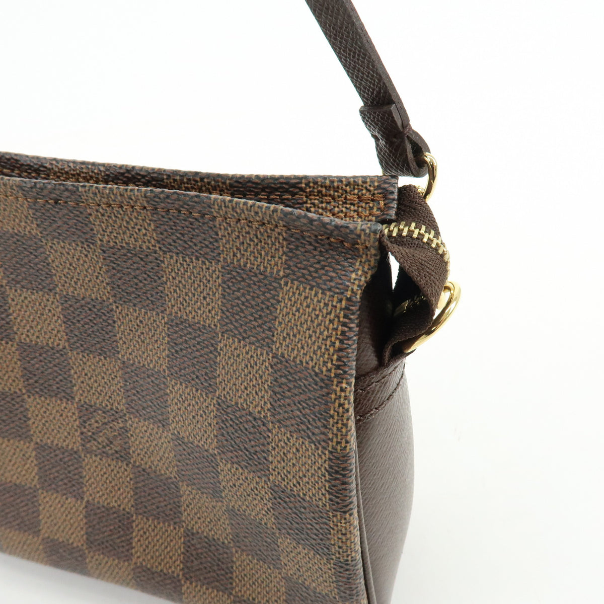 Louis Vuitton Damier Trousse Makeup Accessory Pouch Hand Bag N51982