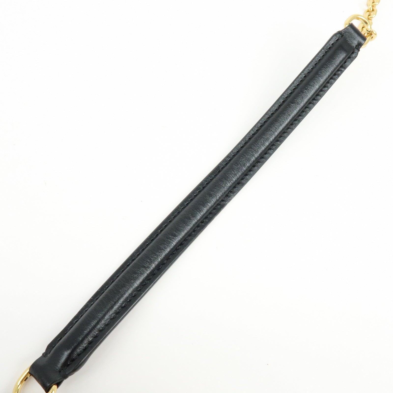 CELINE C Logo Leather Chain Long Flap Wallet Black