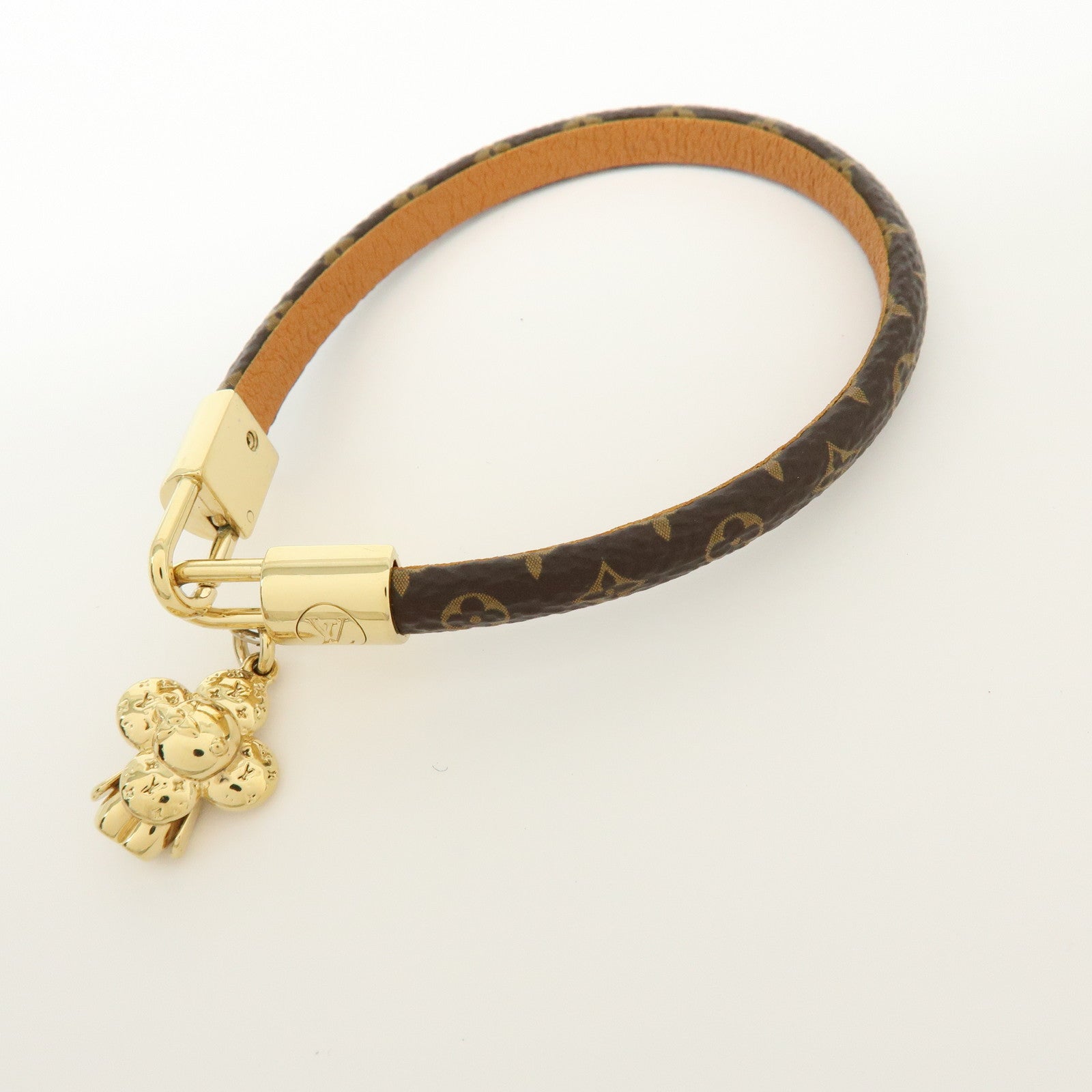 Louis Vuitton Monogram Canvas Vivienne Bracelet Brown M6773E
