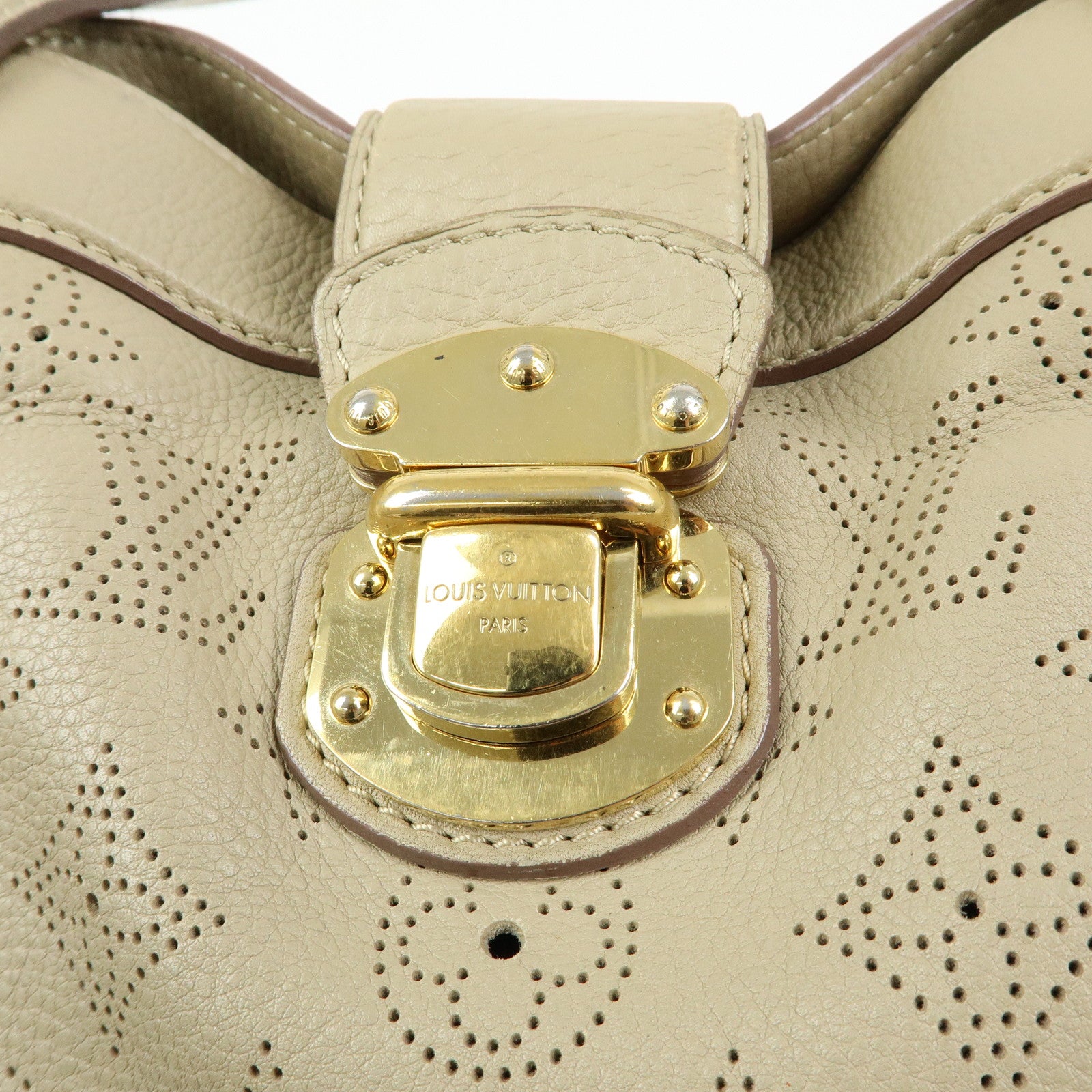 Louis Vuitton Monogram Mahina Cirrus PM Tote Hand Bag Opal M93818