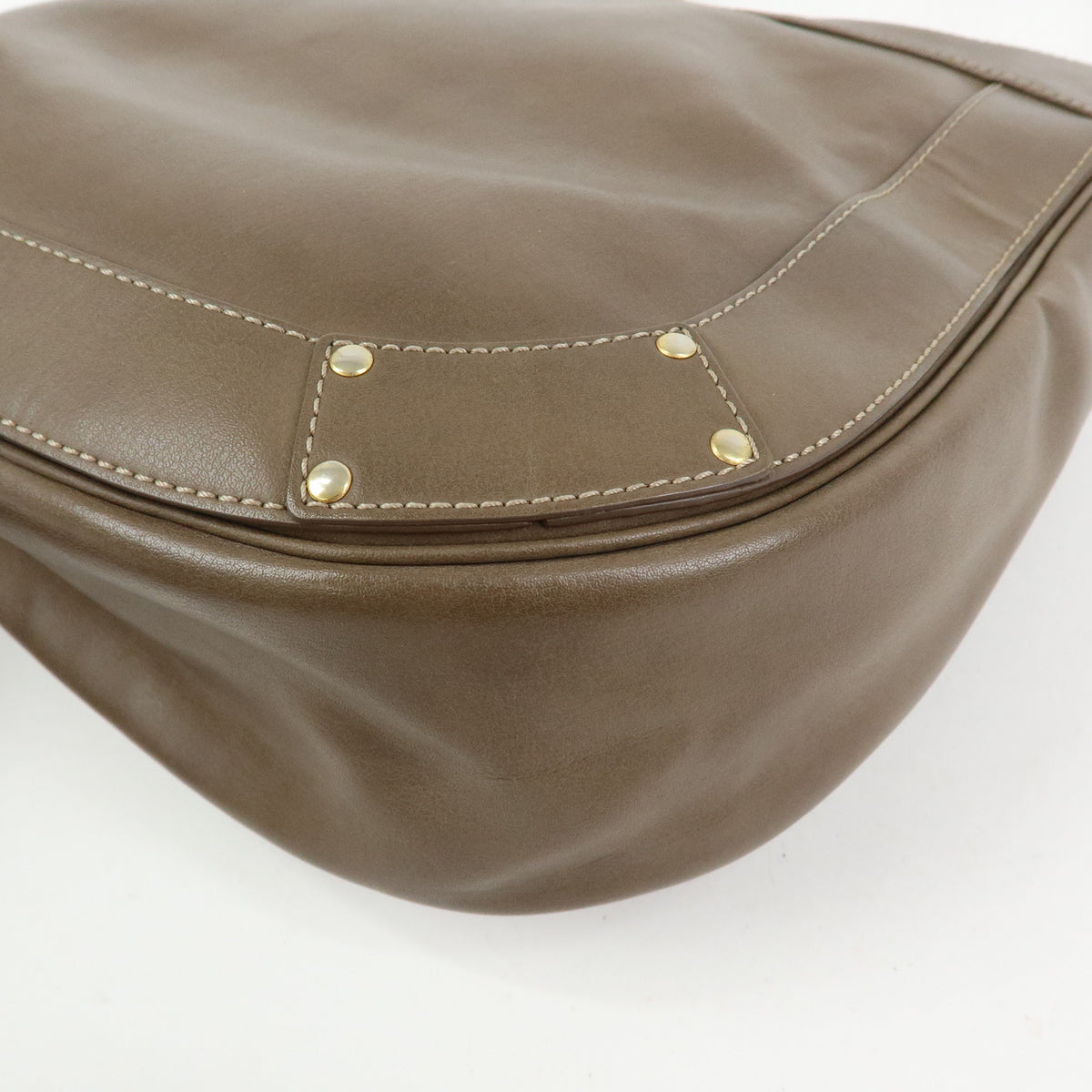 Chloe Eden Leather Shoulder Bag Crossbody Bag Tassel Beige