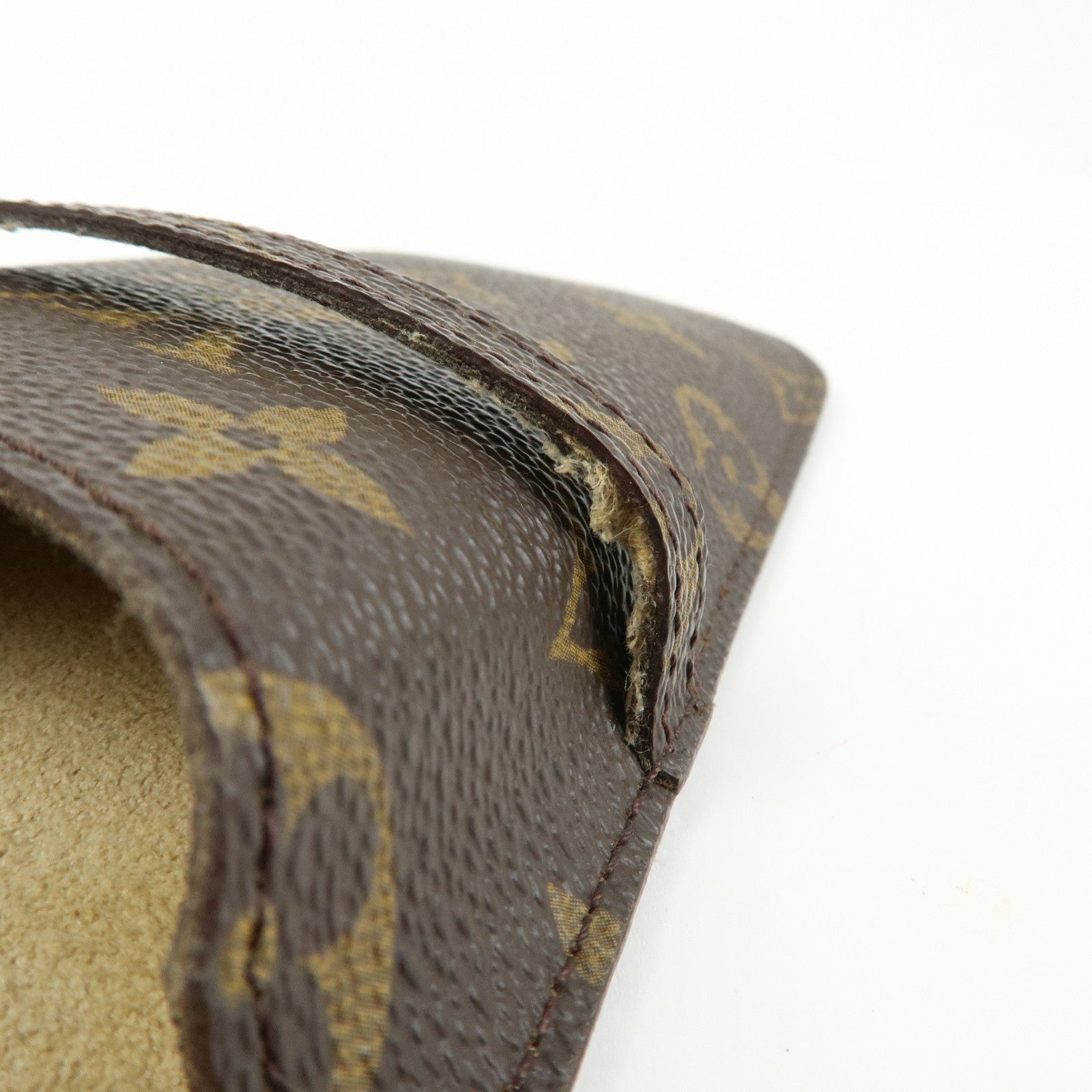 Louis Vuitton Monogram Set of 2 Glasses Case Brown M62962 M62970
