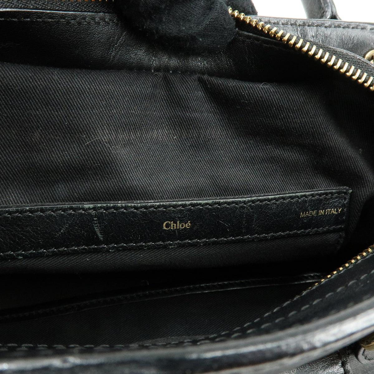 Chloe Alice Leather 2Way Bag Hand Bag Shoulder Bag Black Pink Beige