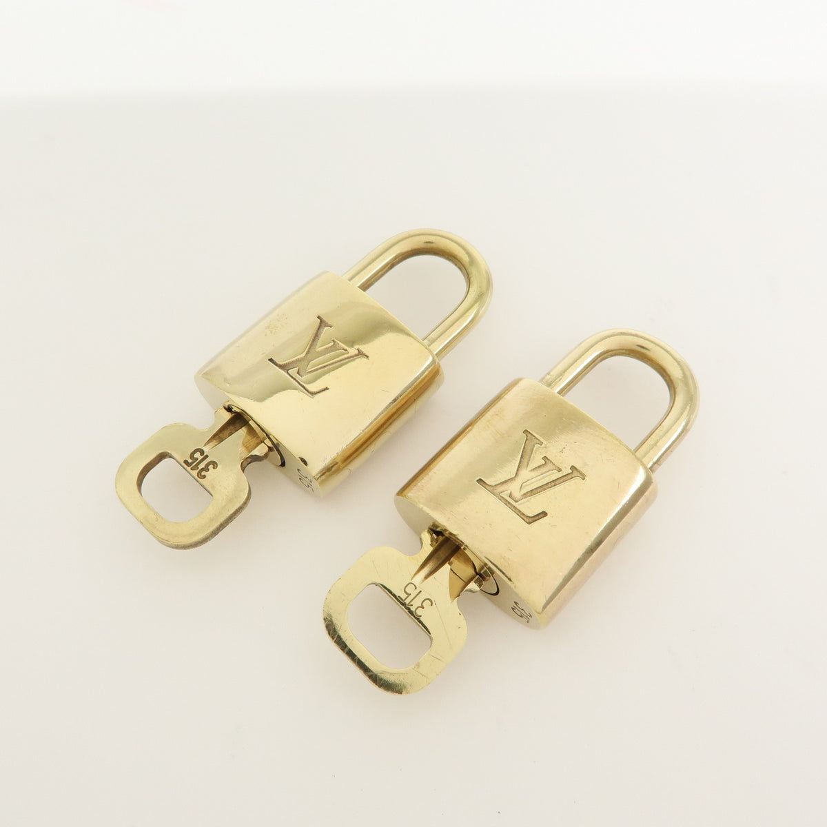 Louis Vuitton Lot of 10 Lock & Key Cadena Key Lock Gold