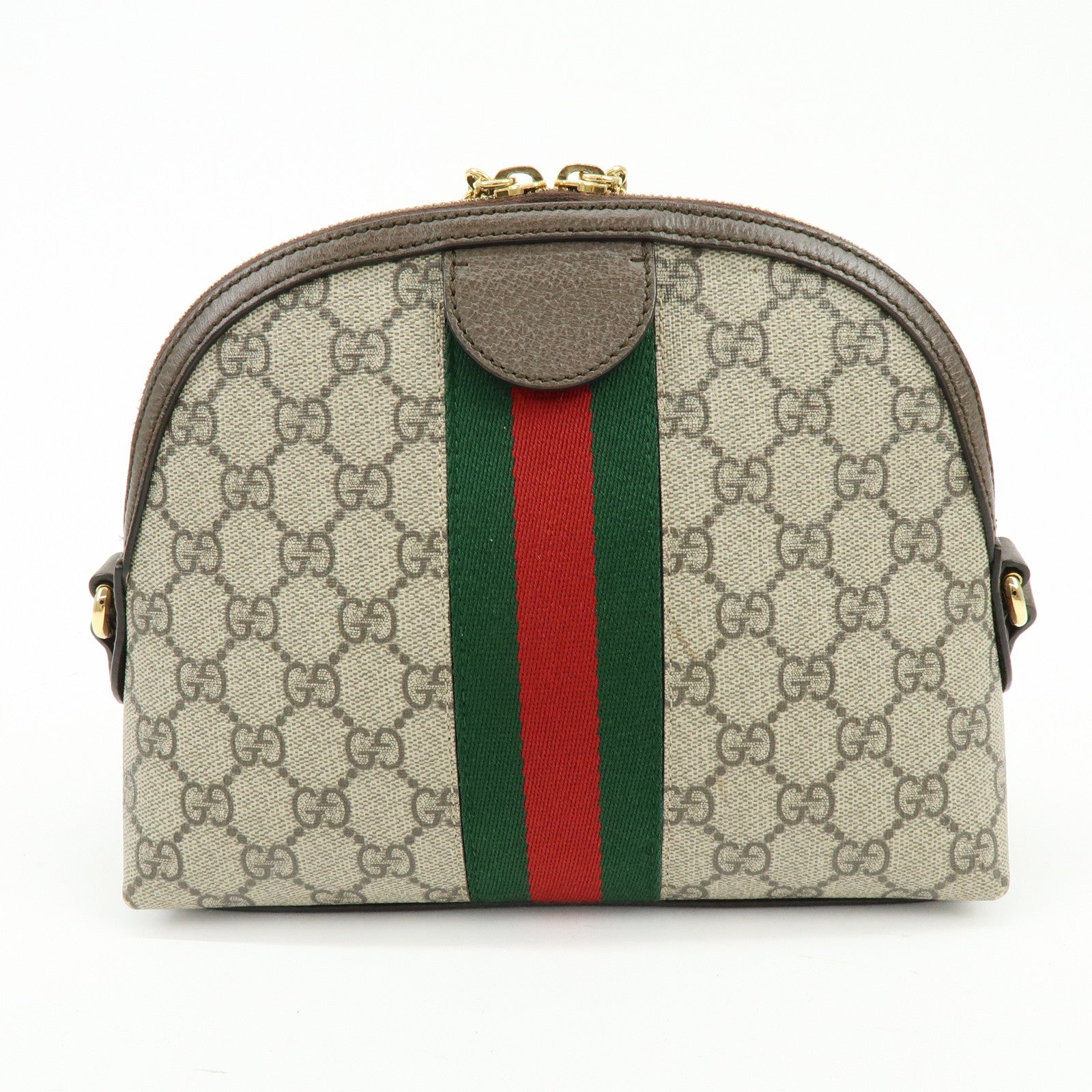 GUCCI Ophidia Sherry GG Supreme Leather Shoulder Bag Beige 499621