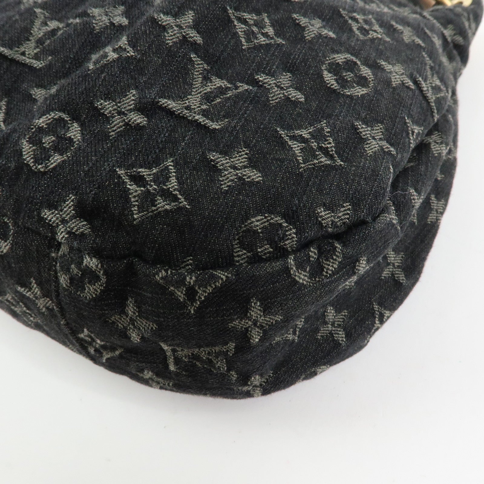 Louis Vuitton Monogram Denim Daily PM Leather Shoulder Bag Noir M40494