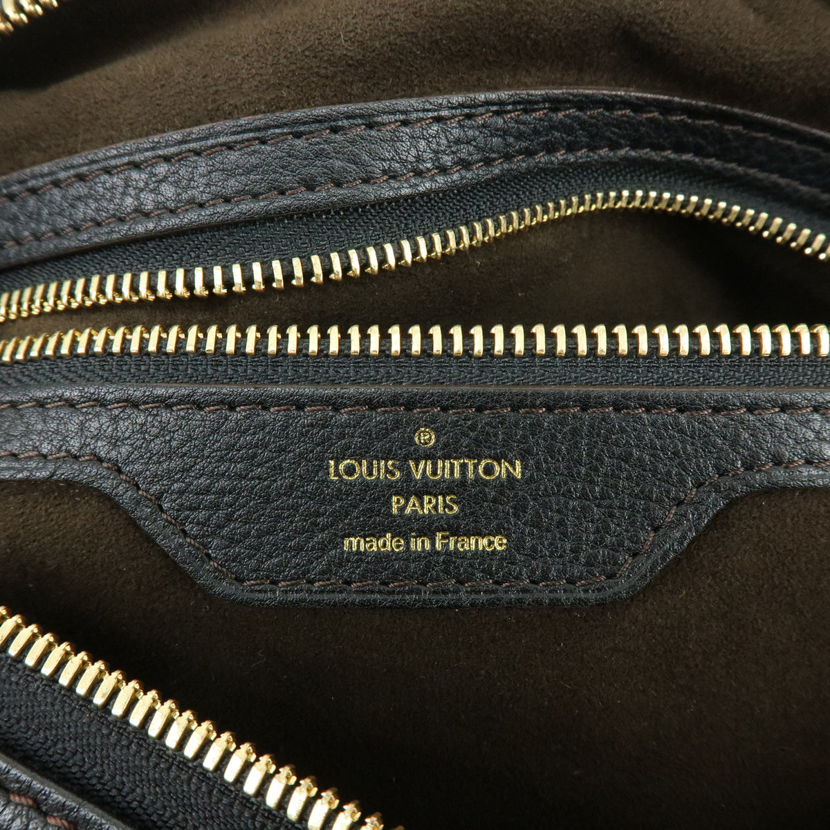 Louis Vuitton Monogram Mahina Selene PM Shoulder Bag Noir M94314