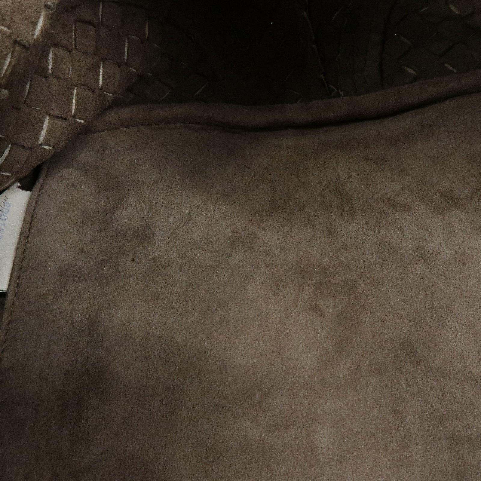 BOTTEGA VENETA Intrecciato Leather Shoulder Bag Hand Bag Ivory
