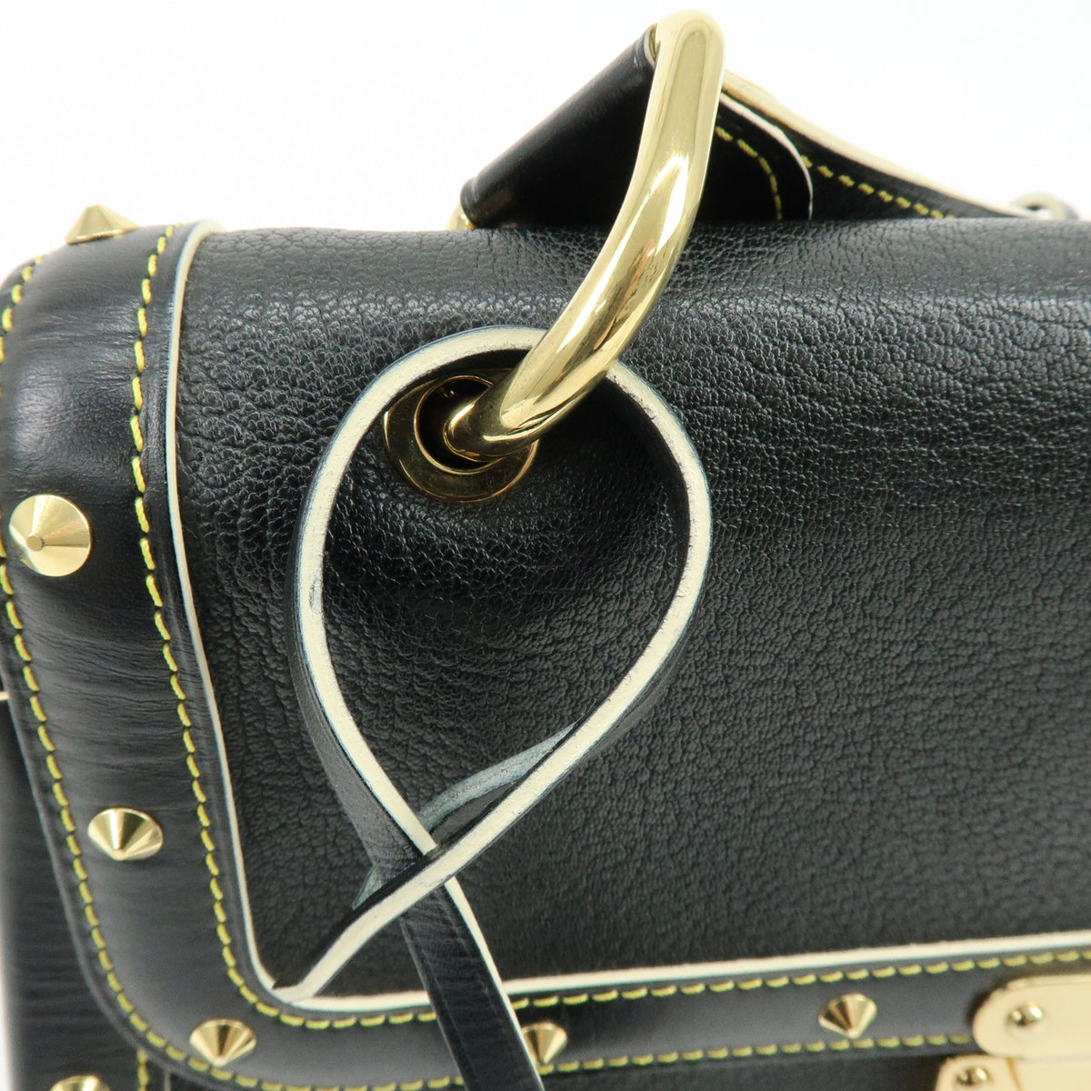 Louis Vuitton Talentueux Suhali Leather Shoulder Bag Studs Noir M91820