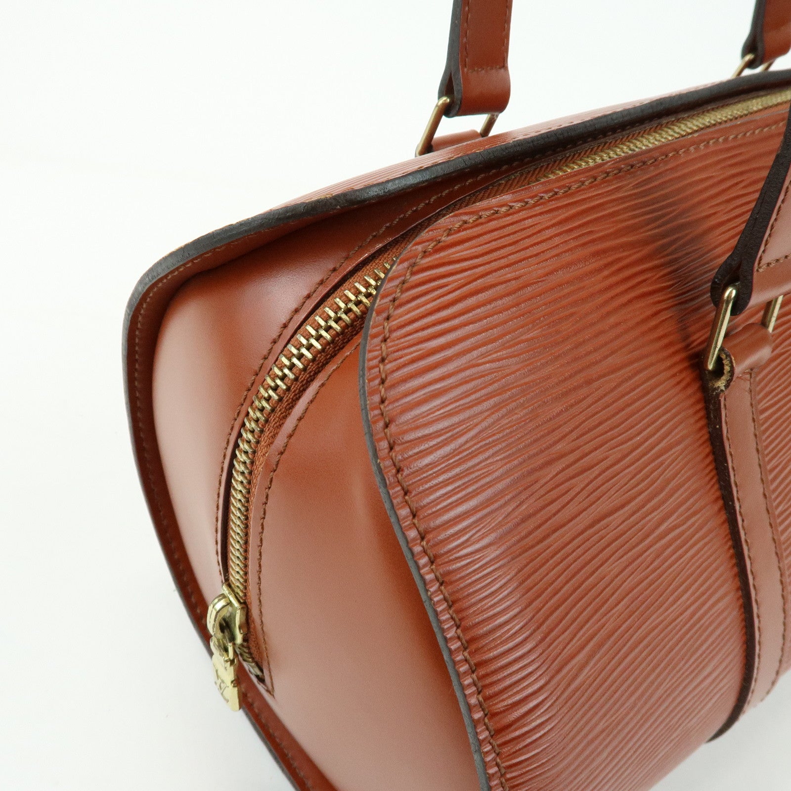 Louis Vuitton Epi Leather Soufflot Hand Bag Kenya Brown M52223