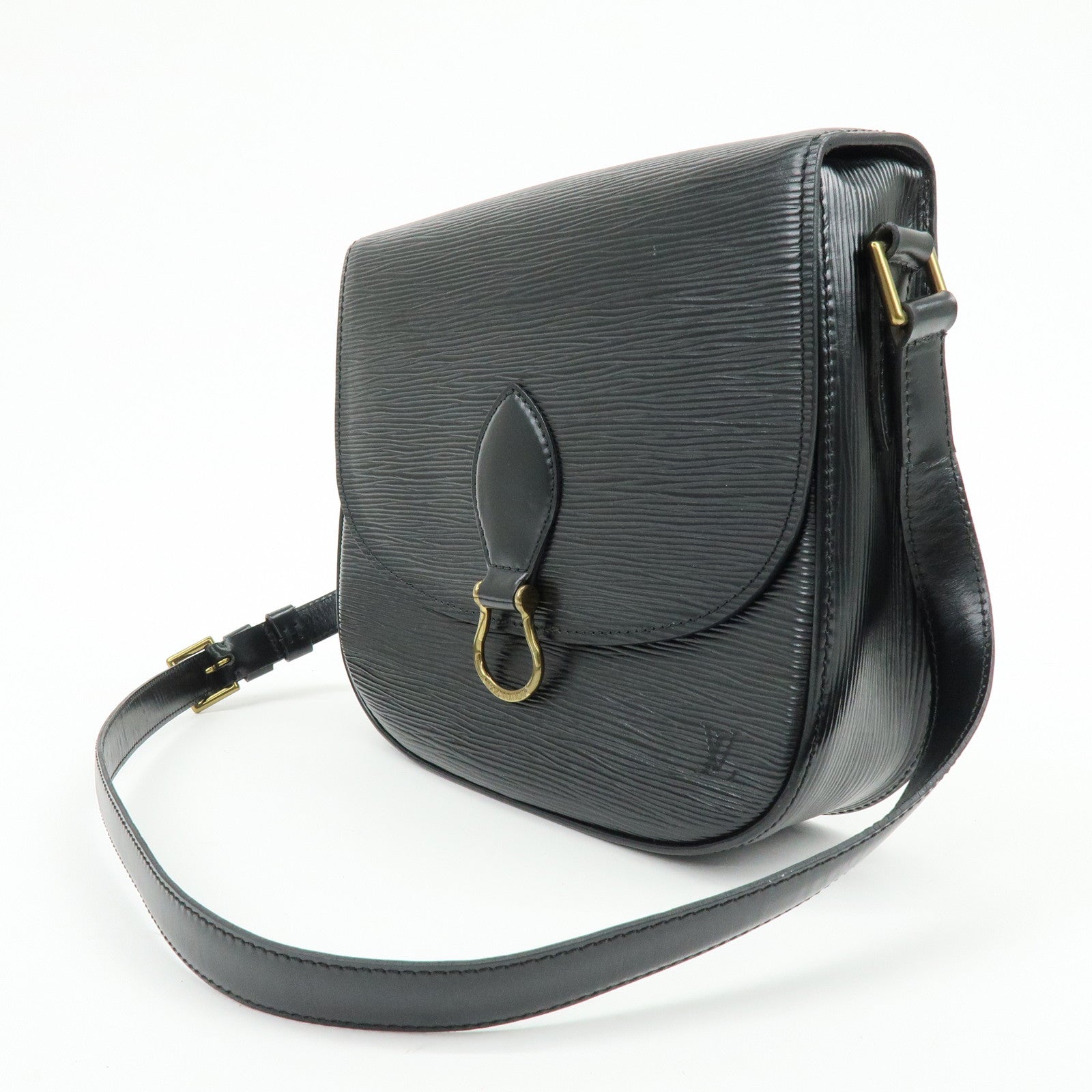 Louis Vuitton Epi Saint Cloud Shoulder Bag Black Noir M52192
