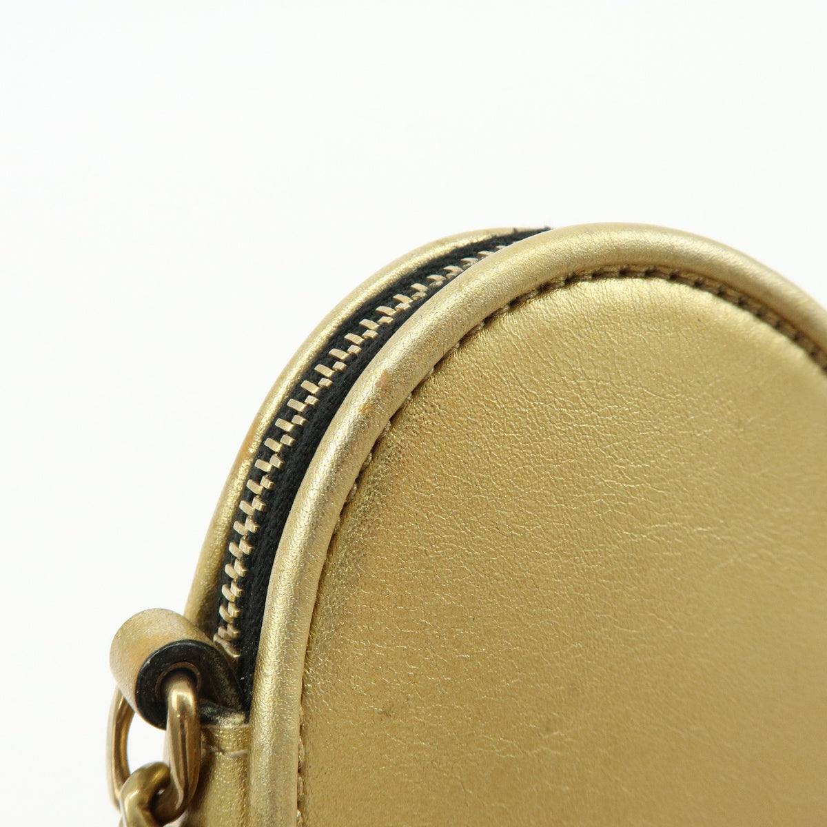 SAINT LAURENT PARIS Cassandra Leather Shoulder Bag Tassel Gold 540694