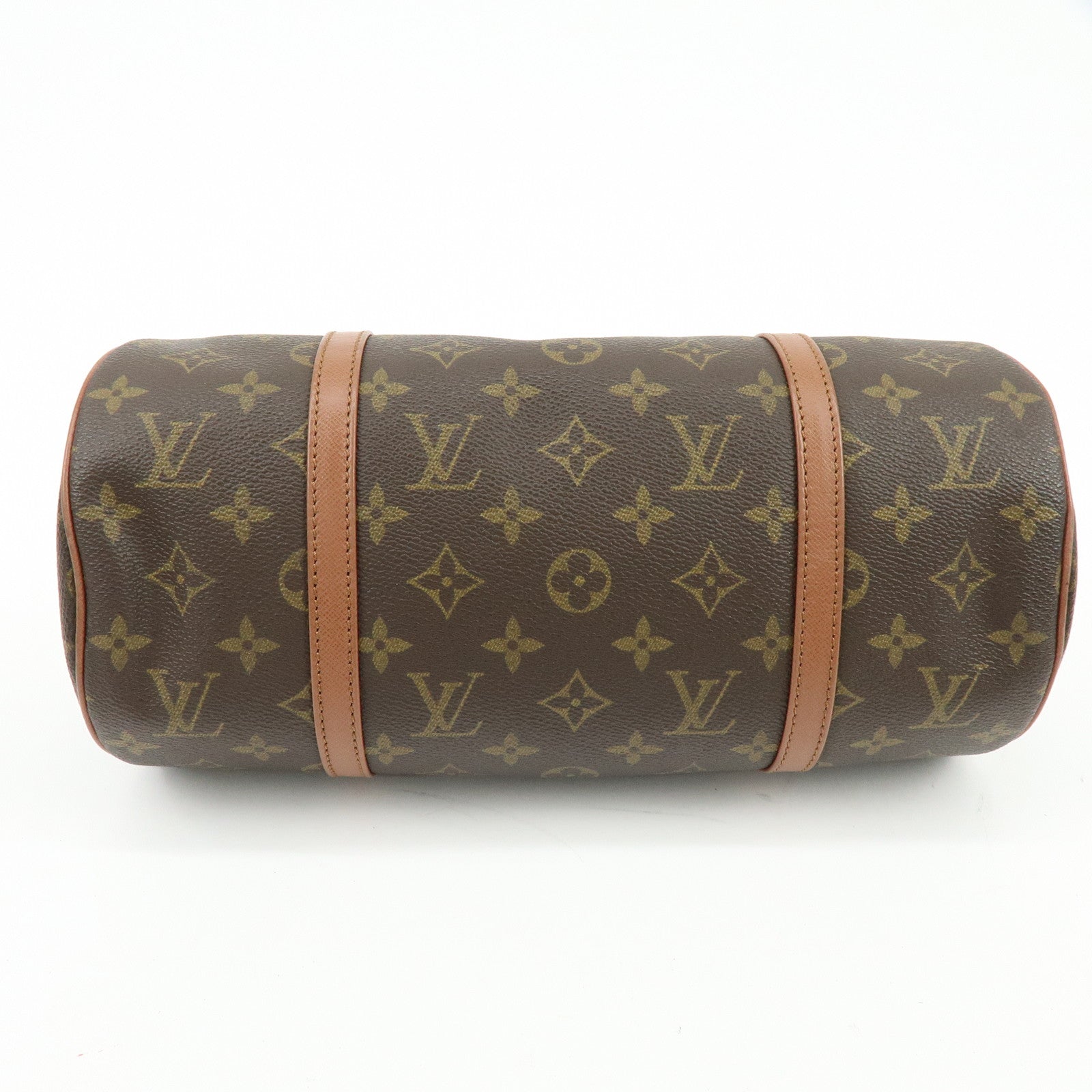 Louis Vuitton Monogram Papillon 30 Hand Bag Old Style Brown M51365