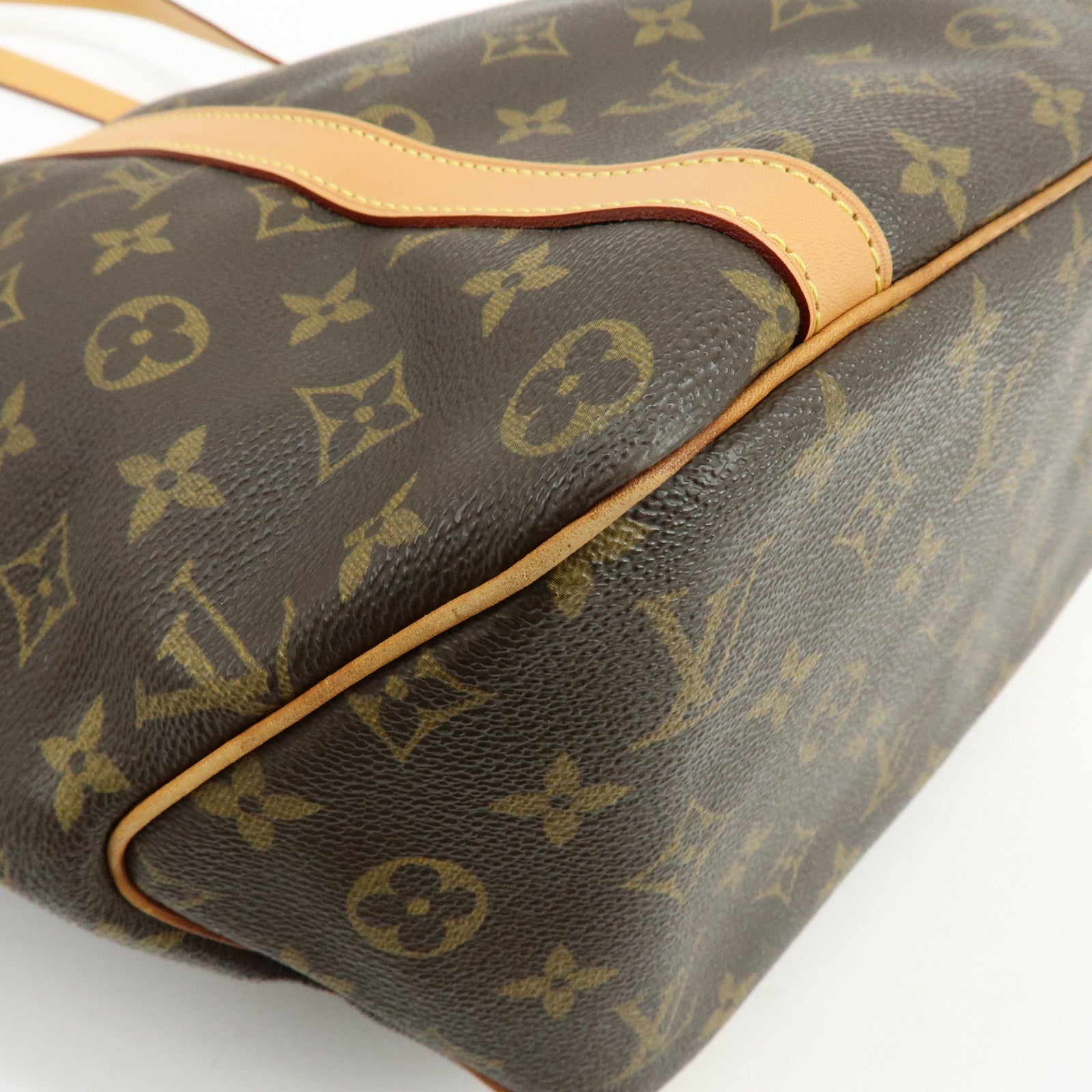 Louis Vuitton Monogram Sac Shopping Canvas Shoulder Bag Brown M51108