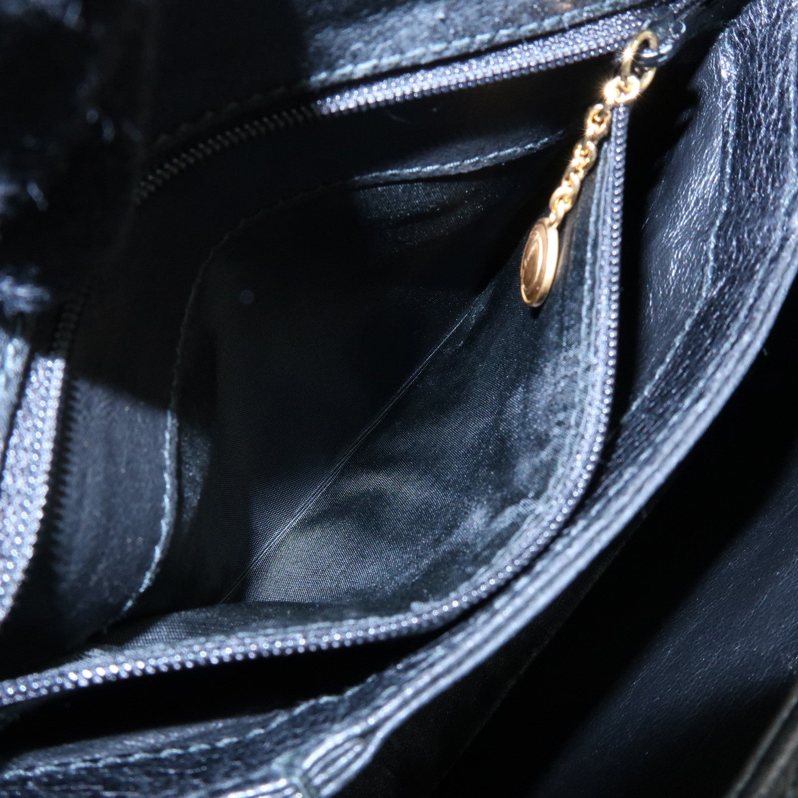 GUCCI Bamboo Turn Lock Leather Mini Hand Bag Black 000・33・0249
