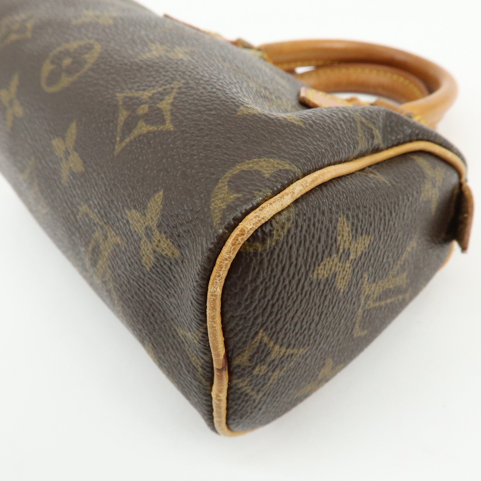 Louis Vuitton Monogram Canvas Mini Speedy Hand Bag & Strap M41534