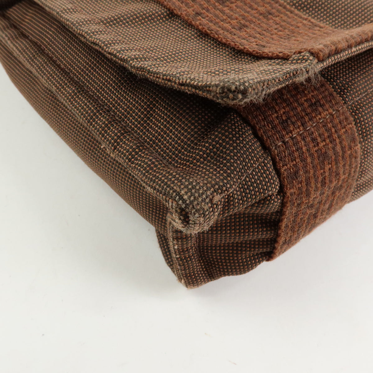 HERMES Herline Bassac PM Fourre Tout Shoulder Bag Crossbody Bag Brown