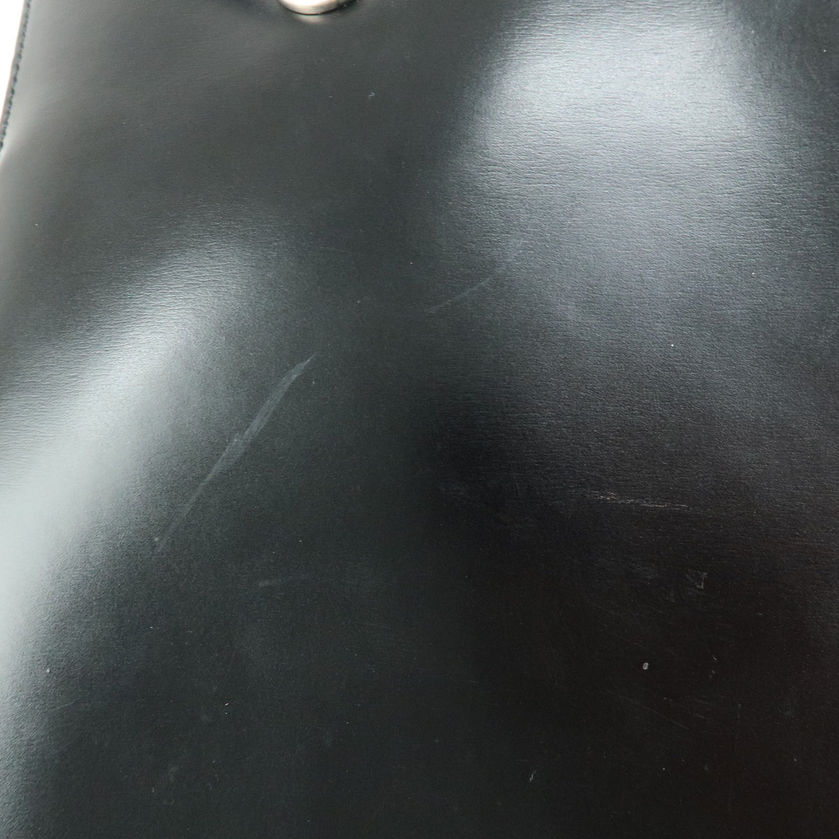 Cartier Leather Shoulder Bag Tote bag Black Silver