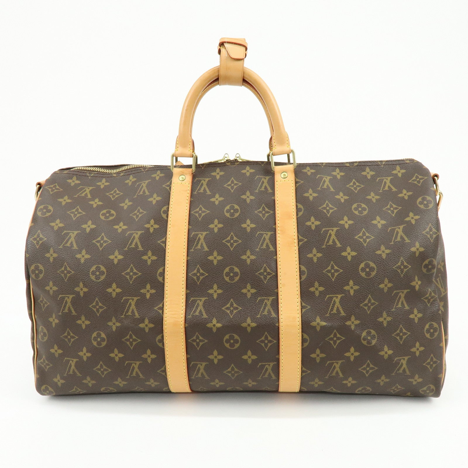 Louis Vuitton Monogram Keep All Bandouliere 50 Boston Bag M41416