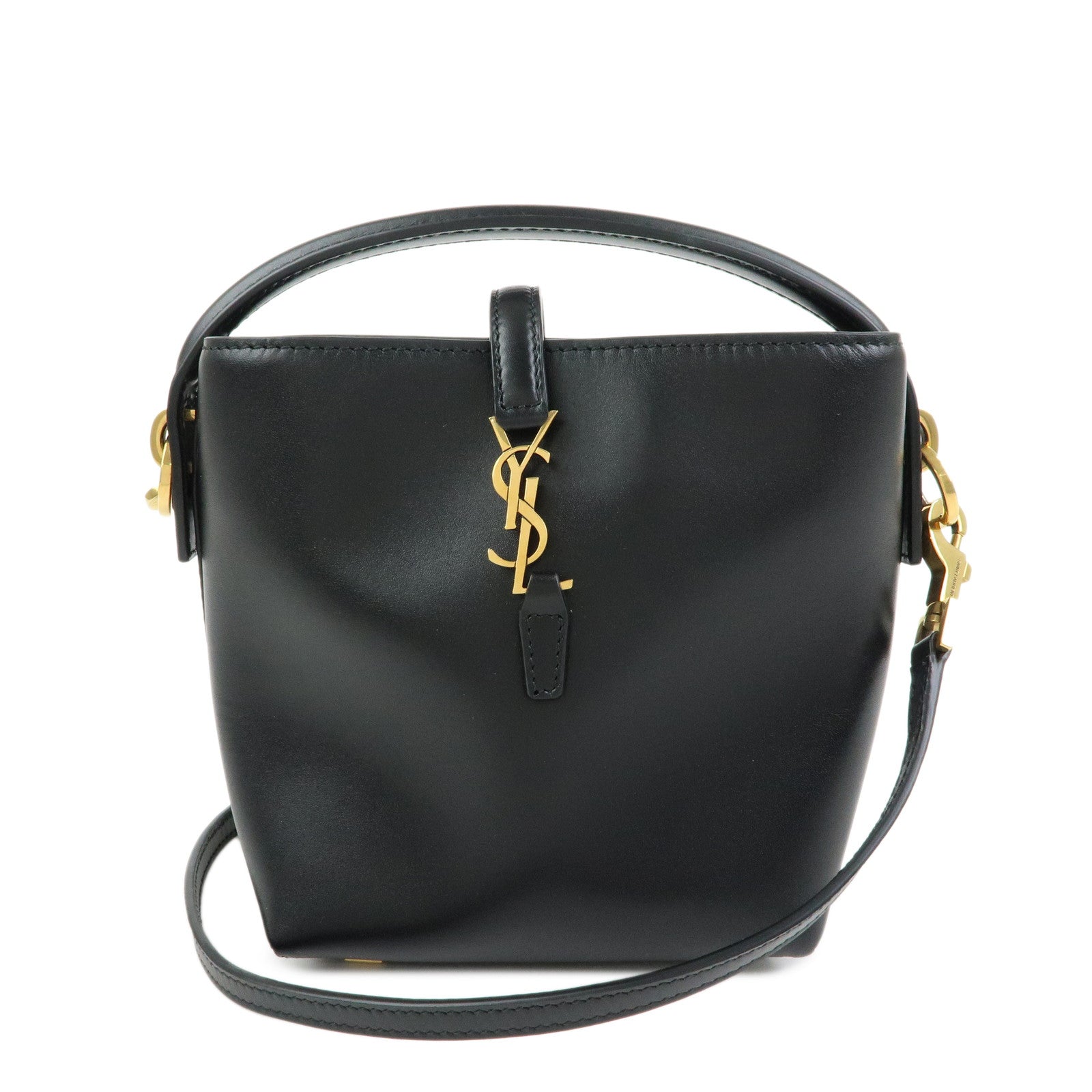 SAINT LAURENT PARIS Cassandra LE 37 Calf Leather 2WAY Mini Bucket Bag