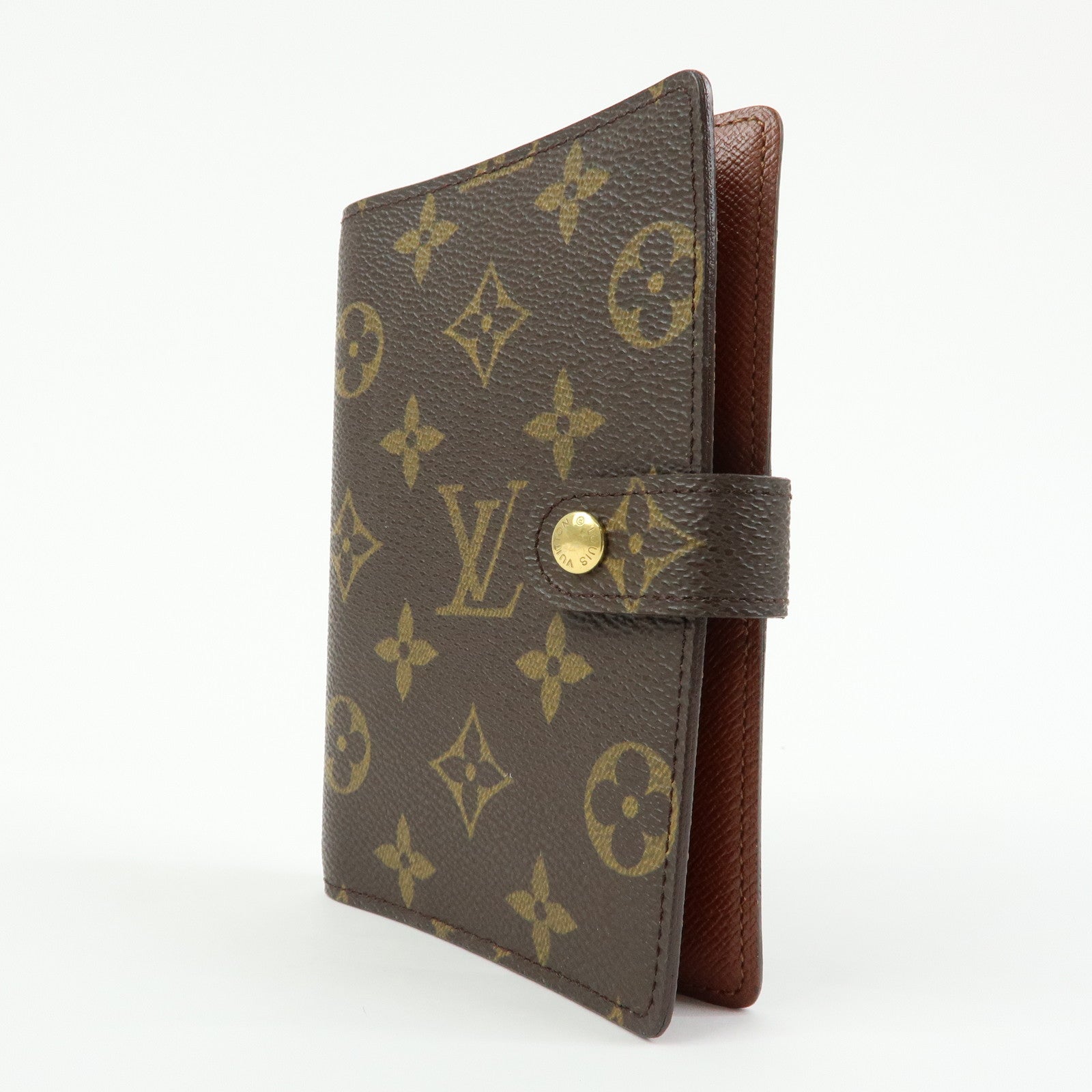 Louis Vuitton Monogram Agenda PM Planner Cover Brown R20005