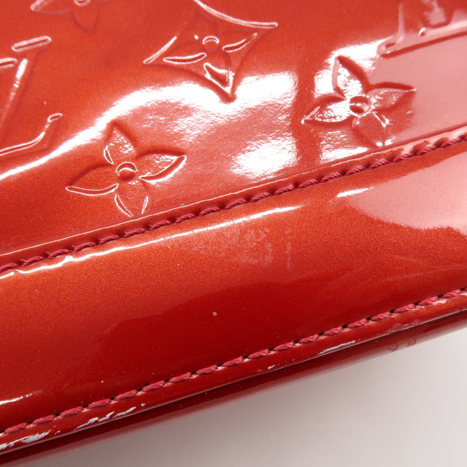 Louis Vuitton Monogram Vernis Alma BB 2Way Bag Red M91606