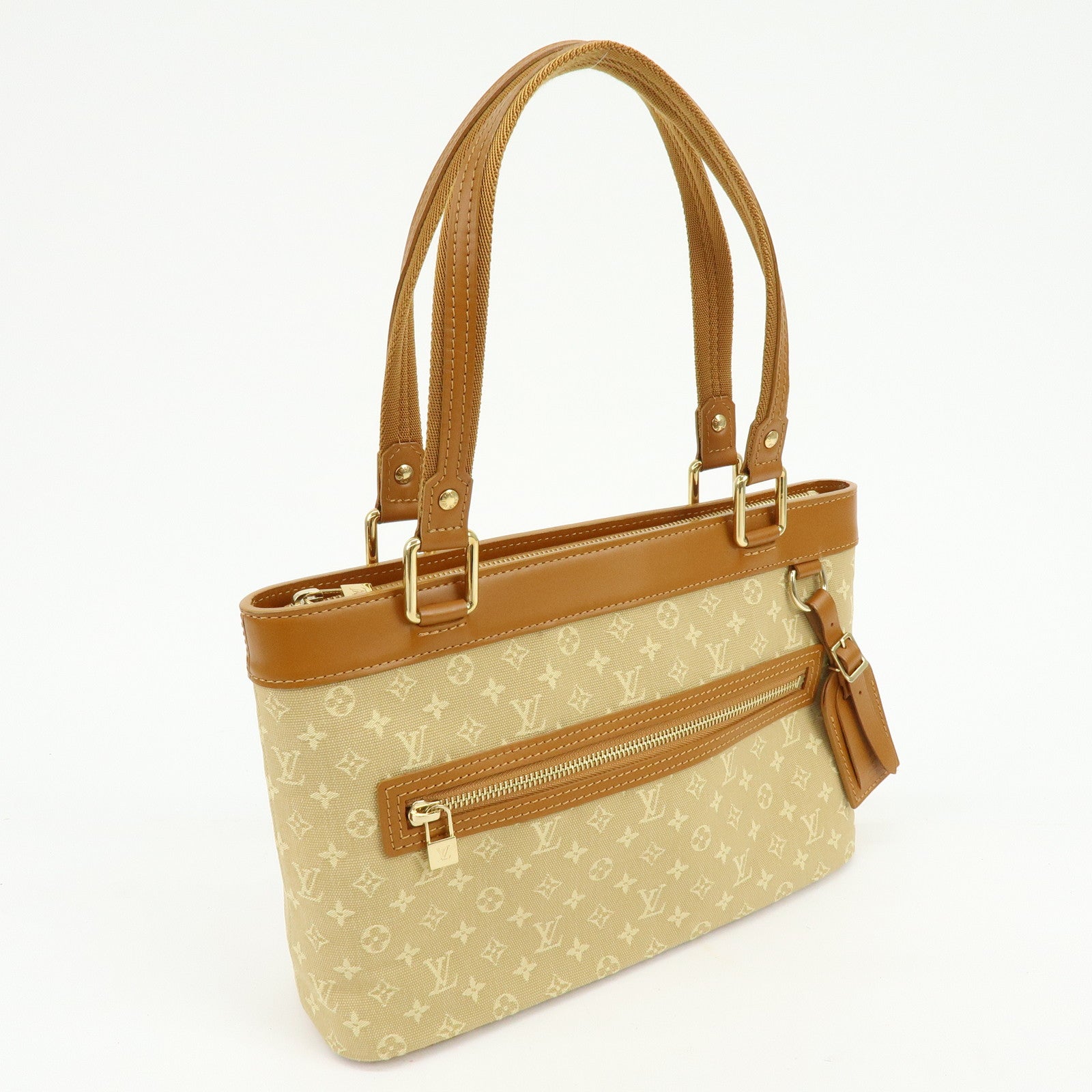 Louis Vuitton Monogram Mini Lucille PM Hand Bag Beige M92684