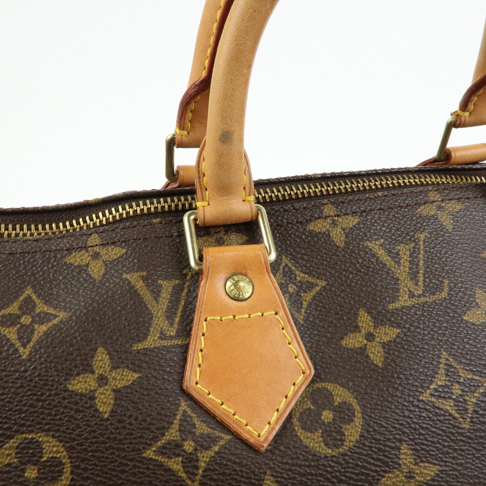 Louis Vuitton Monogram Speedy 40 Hand Bag Boston Bag Brown M41522