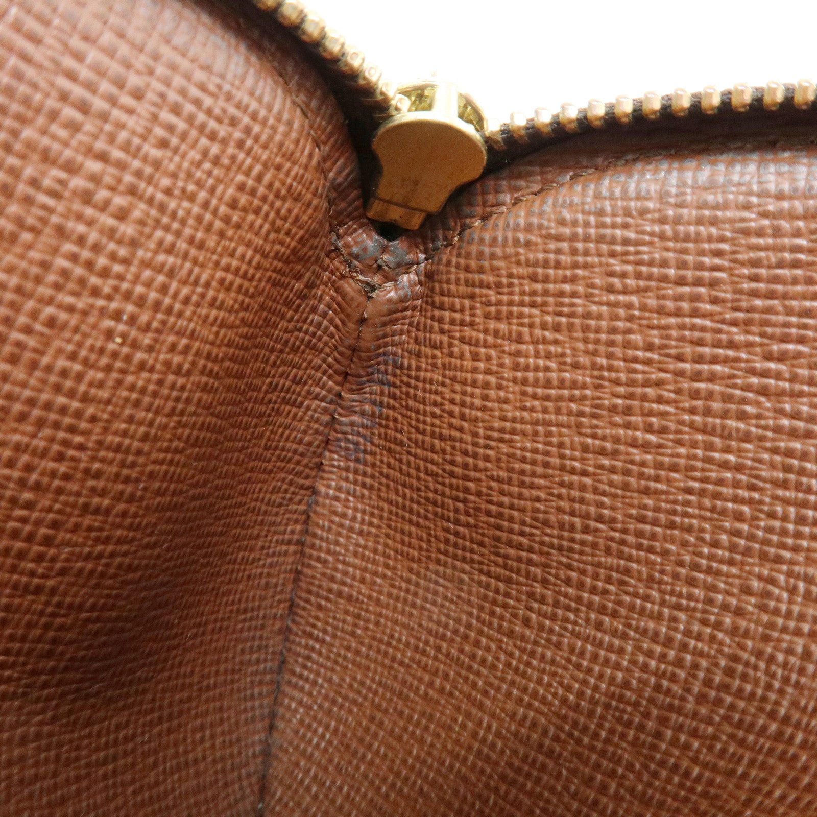 Louis Vuitton Monogram Porte Monnaie Rond Coin Case Brown M61926