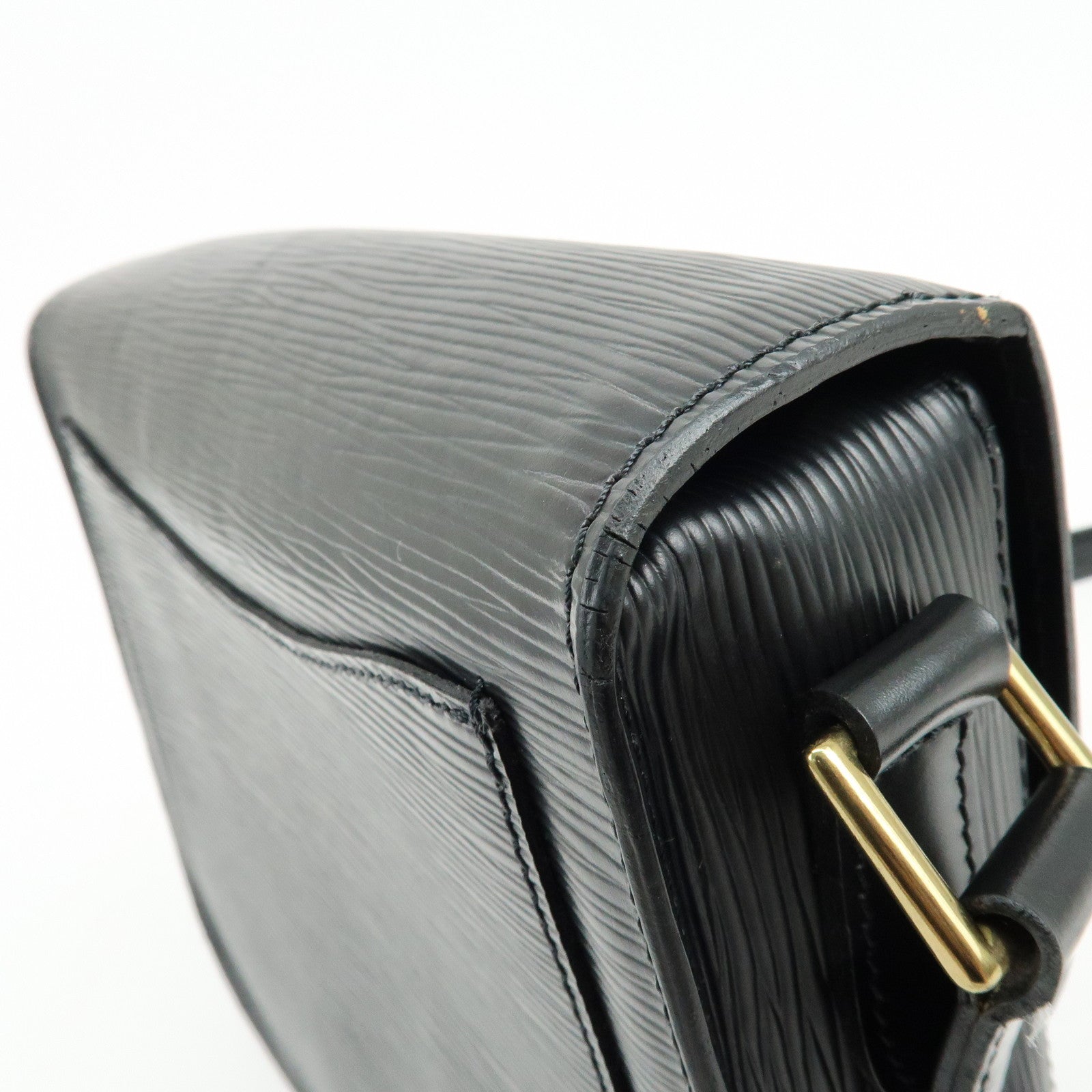 Louis Vuitton Epi Saint Cloud Shoulder Bag Black Noir M52192