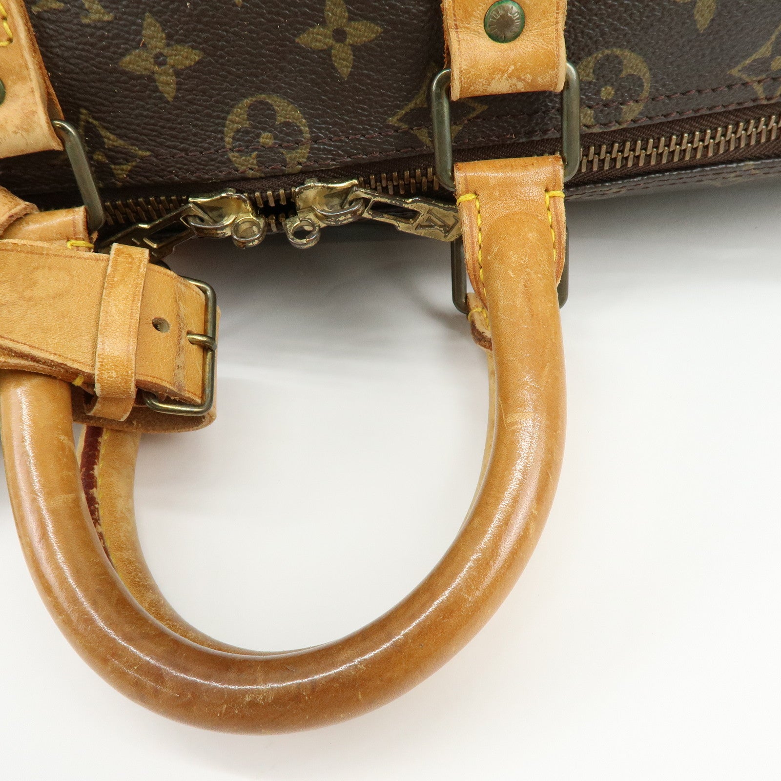 Louis Vuitton Monogram Keep All 45 Boston Bag Hand Bag Brown M41428