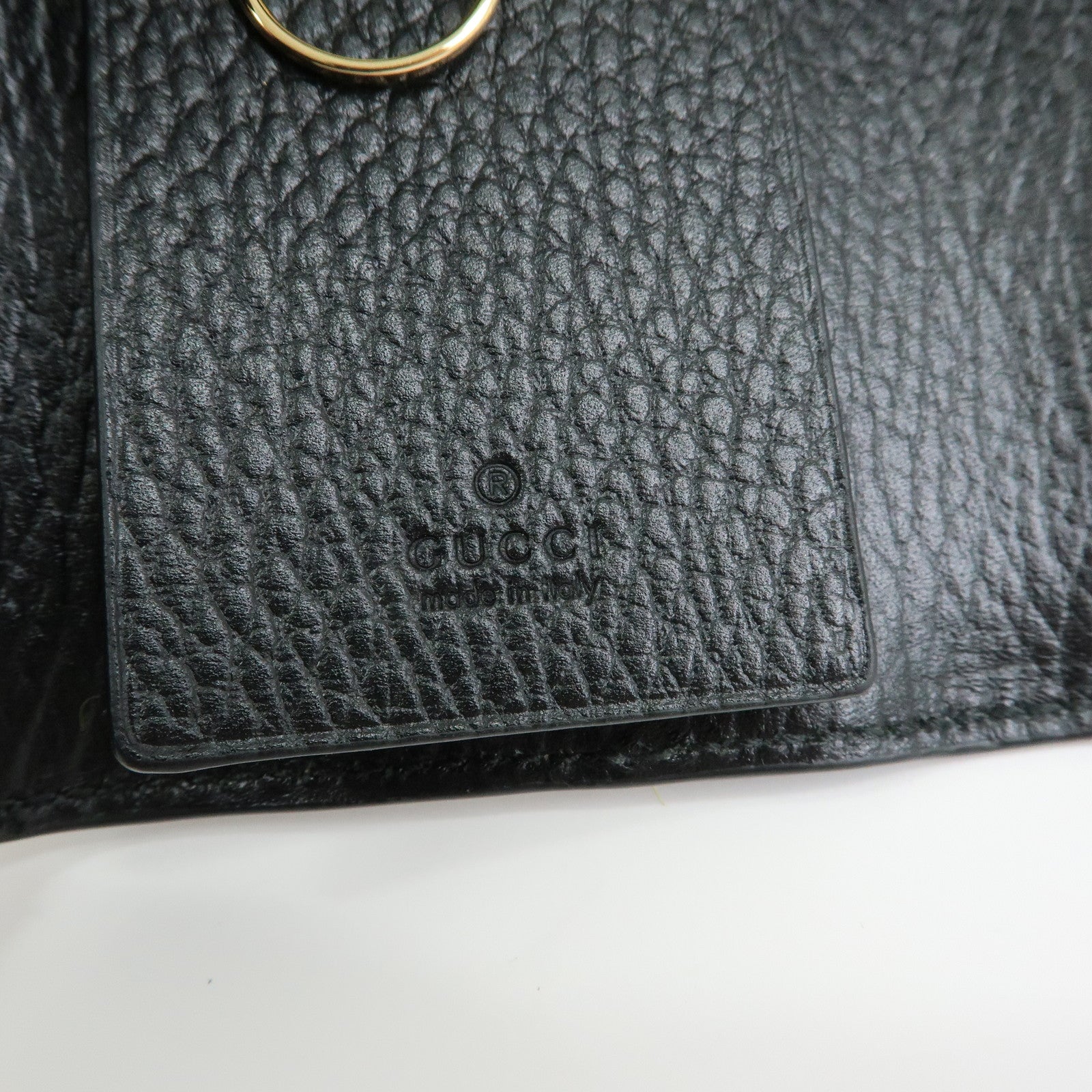 GUCCI GG Marmont Double G Leather 6 Ring Key Case Key Holder 456118