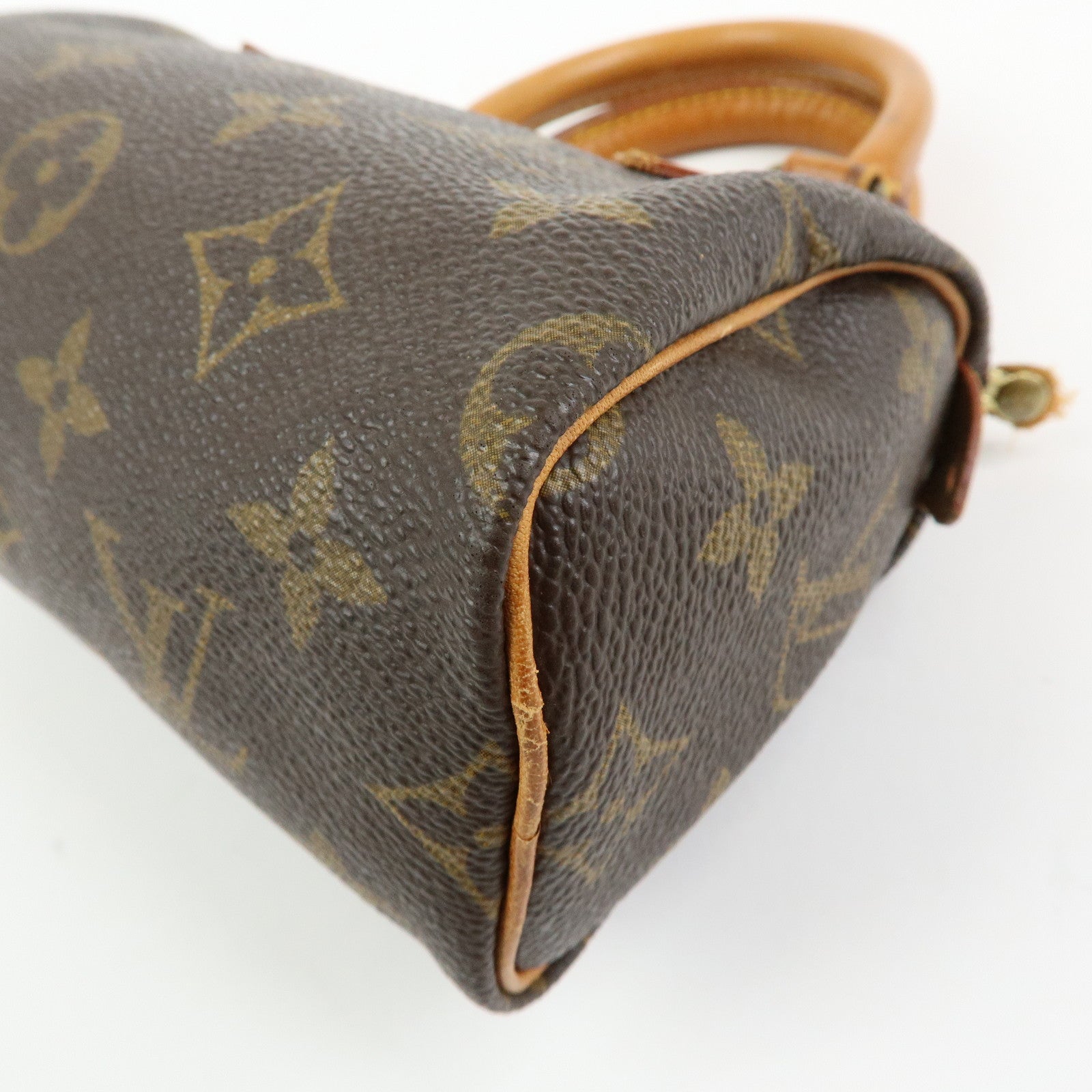 Louis Vuitton Monogram Canvas Mini Speedy Hand Bag & Strap M41534