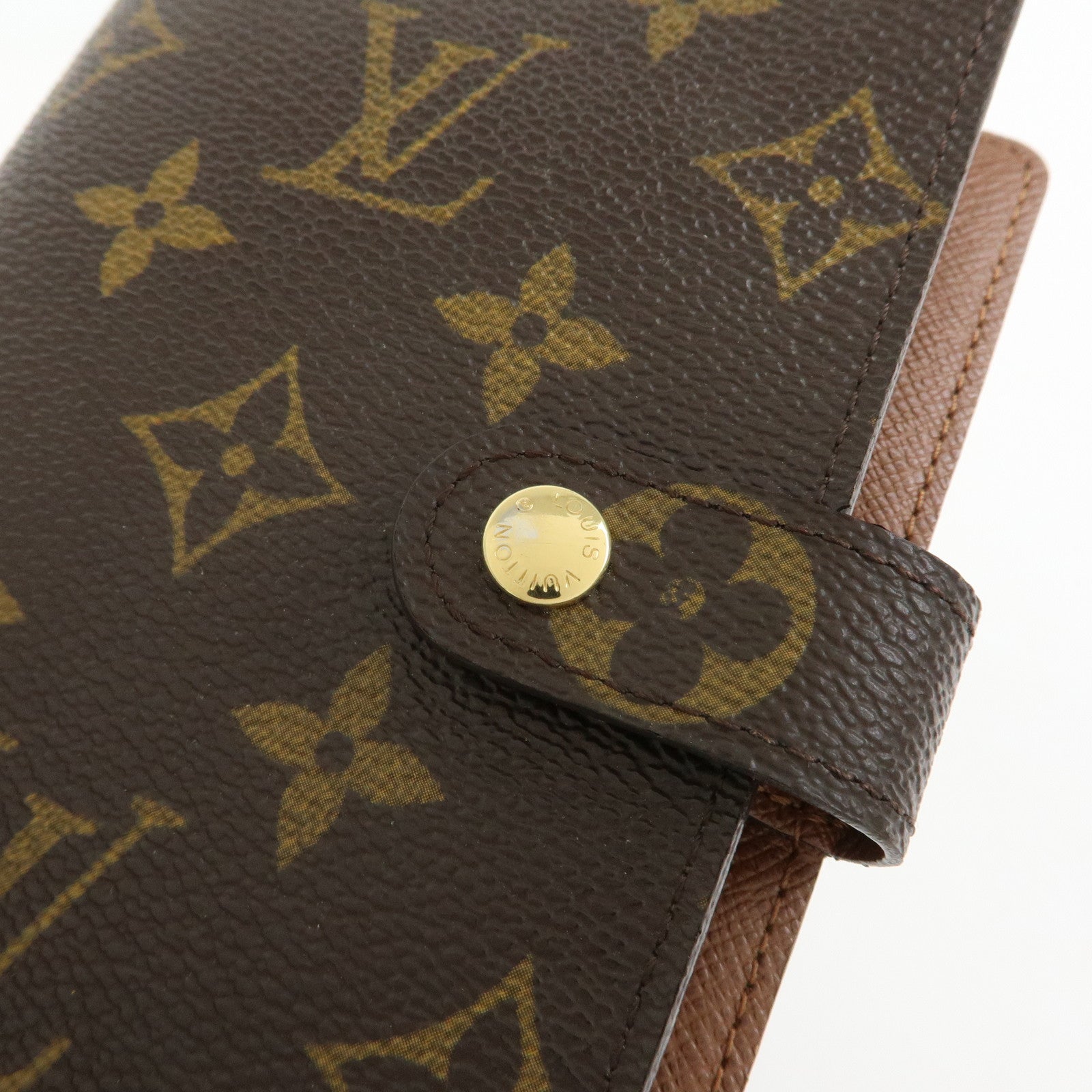 Louis Vuitton Monogram Agenda PM Planner Cover Brown R20005