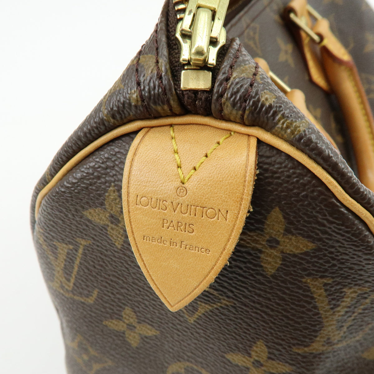 Louis Vuitton Monogram Speedy 25 Boston Bag Hand Bag Brown M41528
