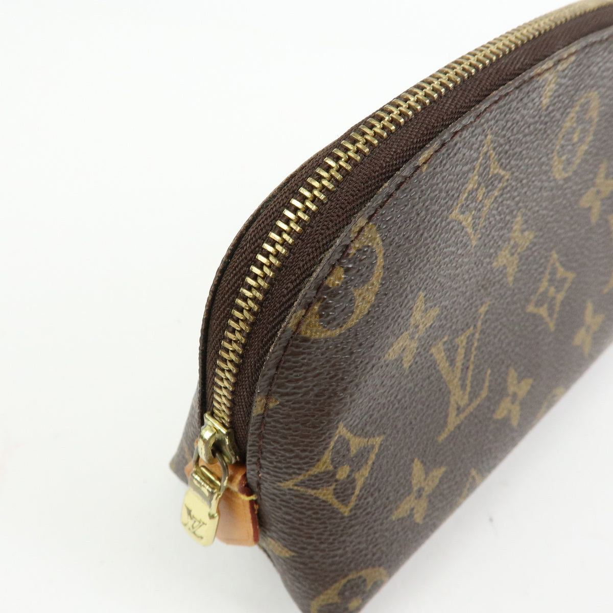 Louis Vuitton Monogram Pochette Cosmetic PM Pouch Brown M47515