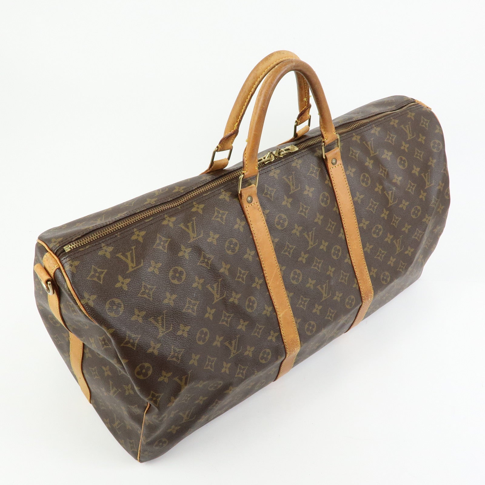 Louis Vuitton Monogram Keep All Bandouliere 60 Boston Bag M41412