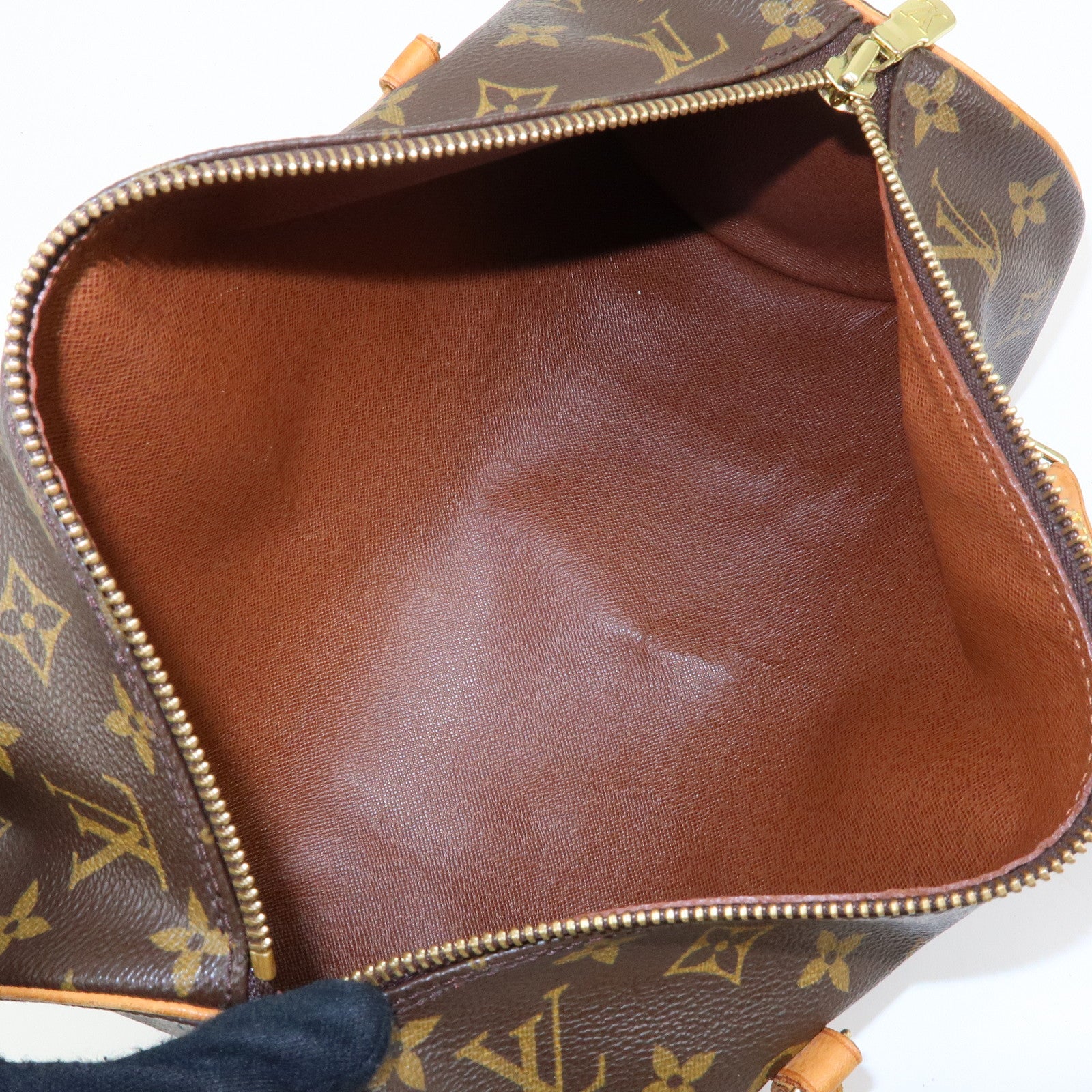 Louis Vuitton Monogram Papillon 30 Hand Bag Brown M51385