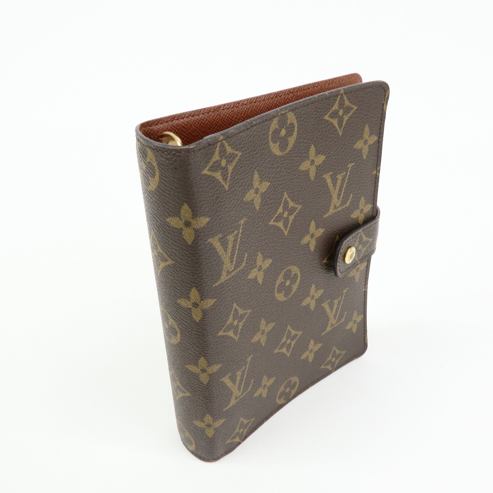 Louis Vuitton Monogram Agenda MM Planner Cover Brown R20105