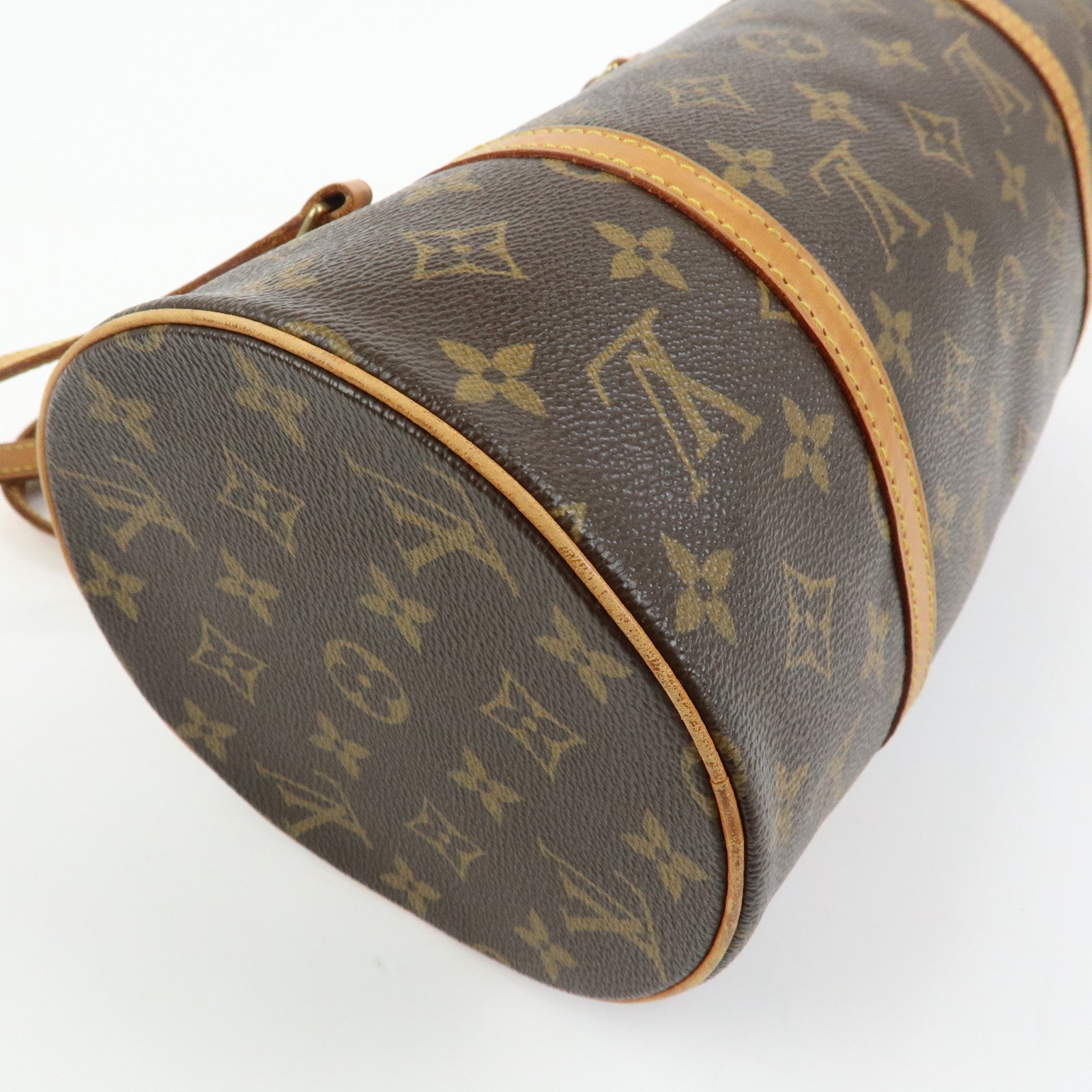 Louis Vuitton Monogram Papillon 30 Hand Bag Brown M51385